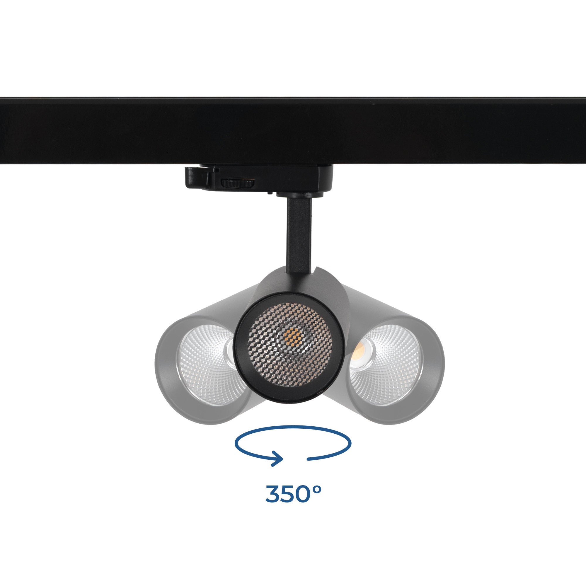 Proyector LED para carril trifásico - 10W - CCT - CRI90 - 860 lm