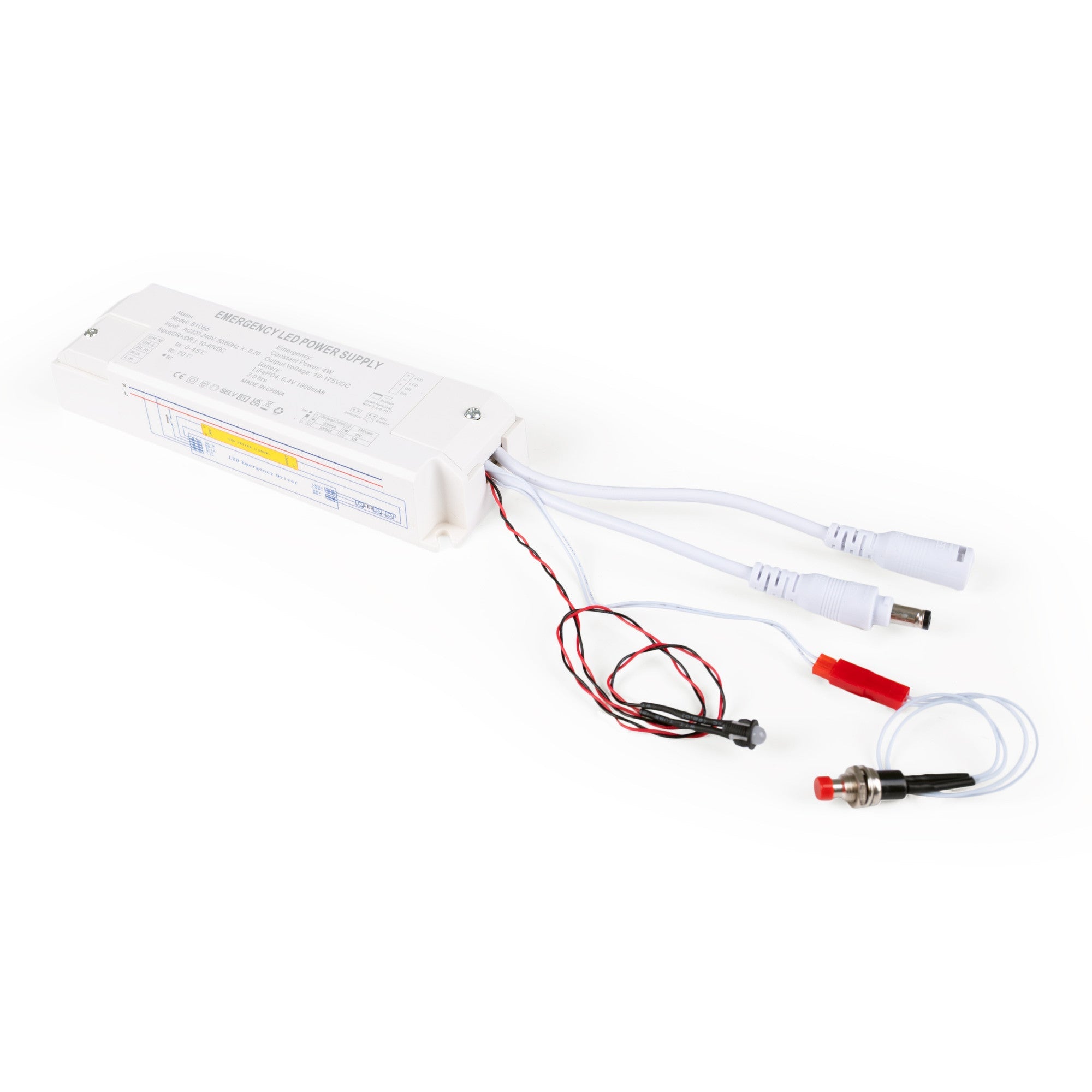Driver LED para emergencia - Salida 3,3/4,5W - 3h autonomía - Luz 3-80W