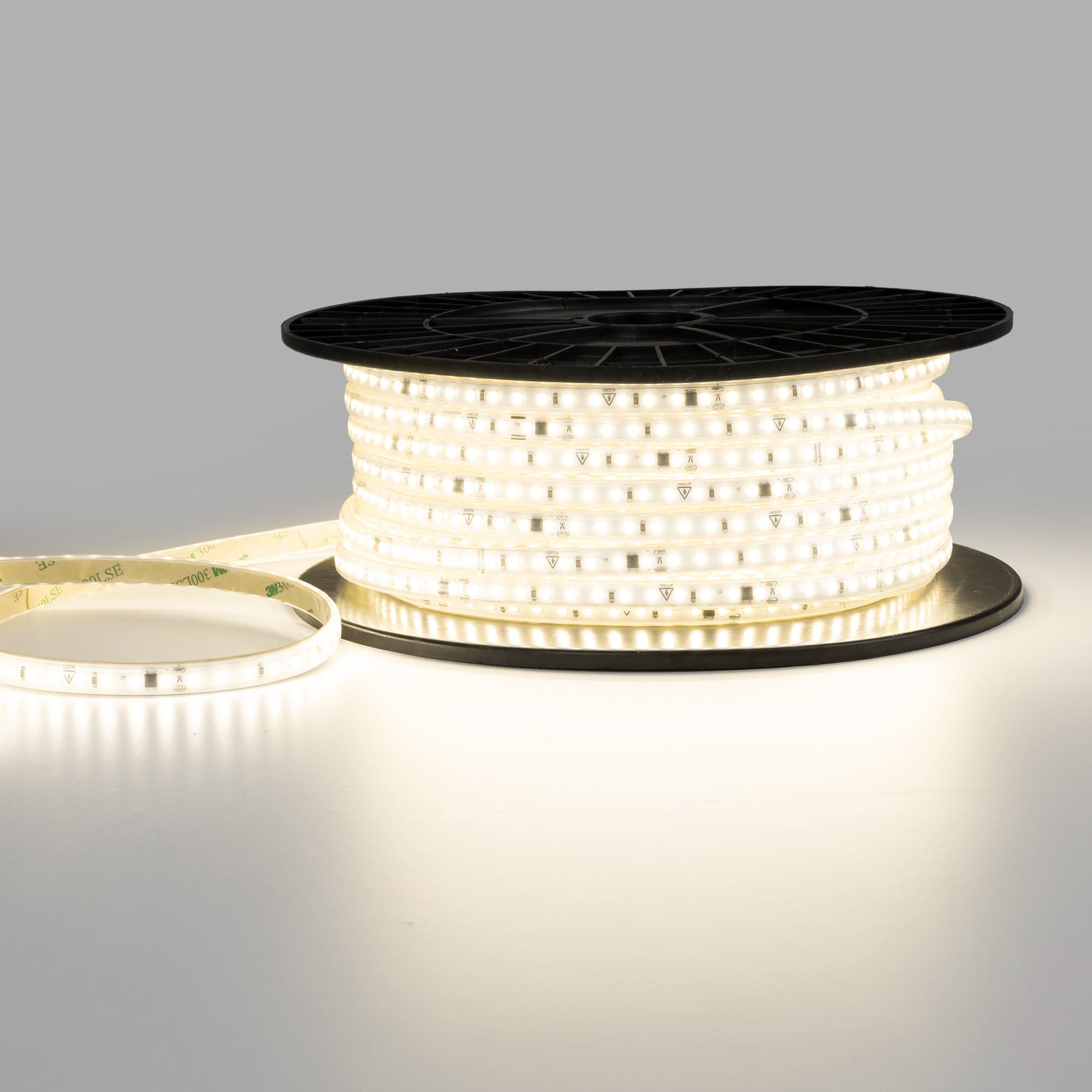 Tira LED 220V AC - Monocolor - 8W/m - 10mm - IP65 - 50 metros - 120ch/m