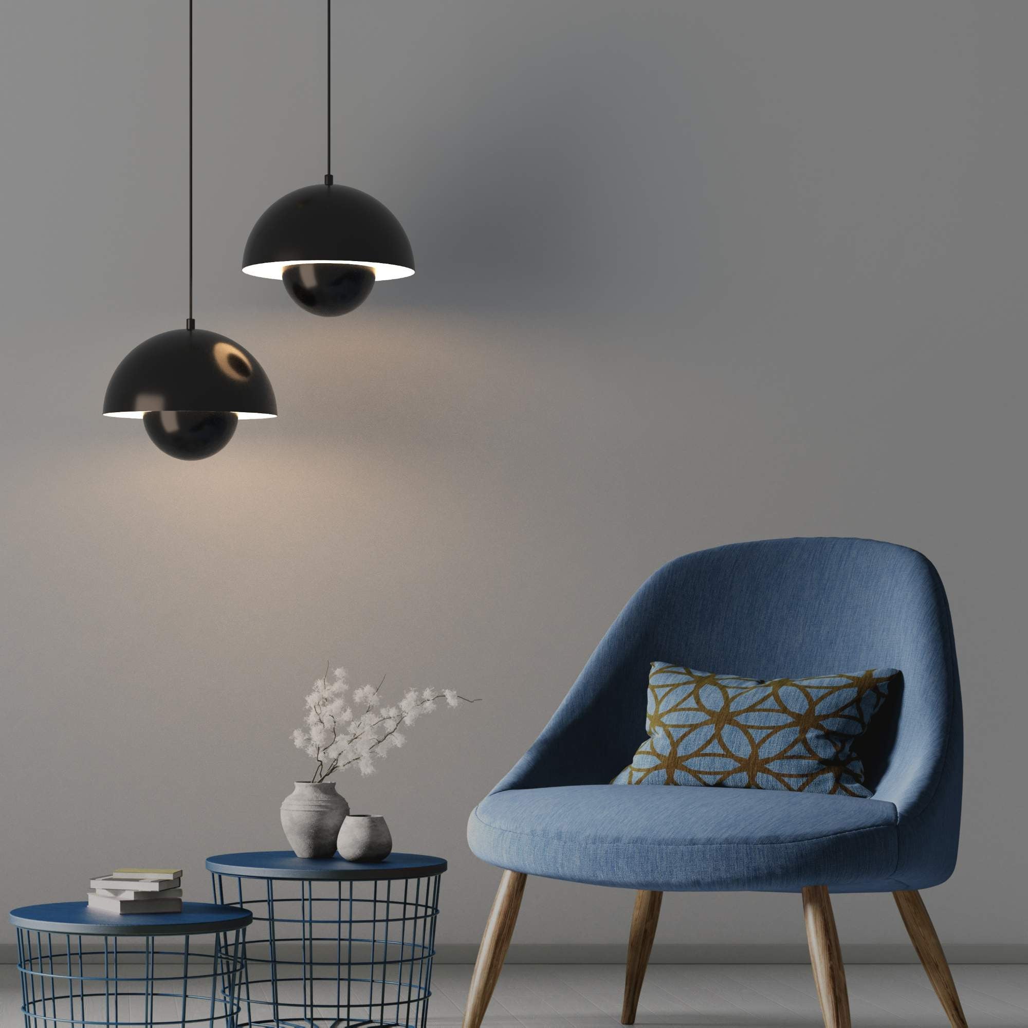 Lámpara colgante diseño vintage "Lea" - E27