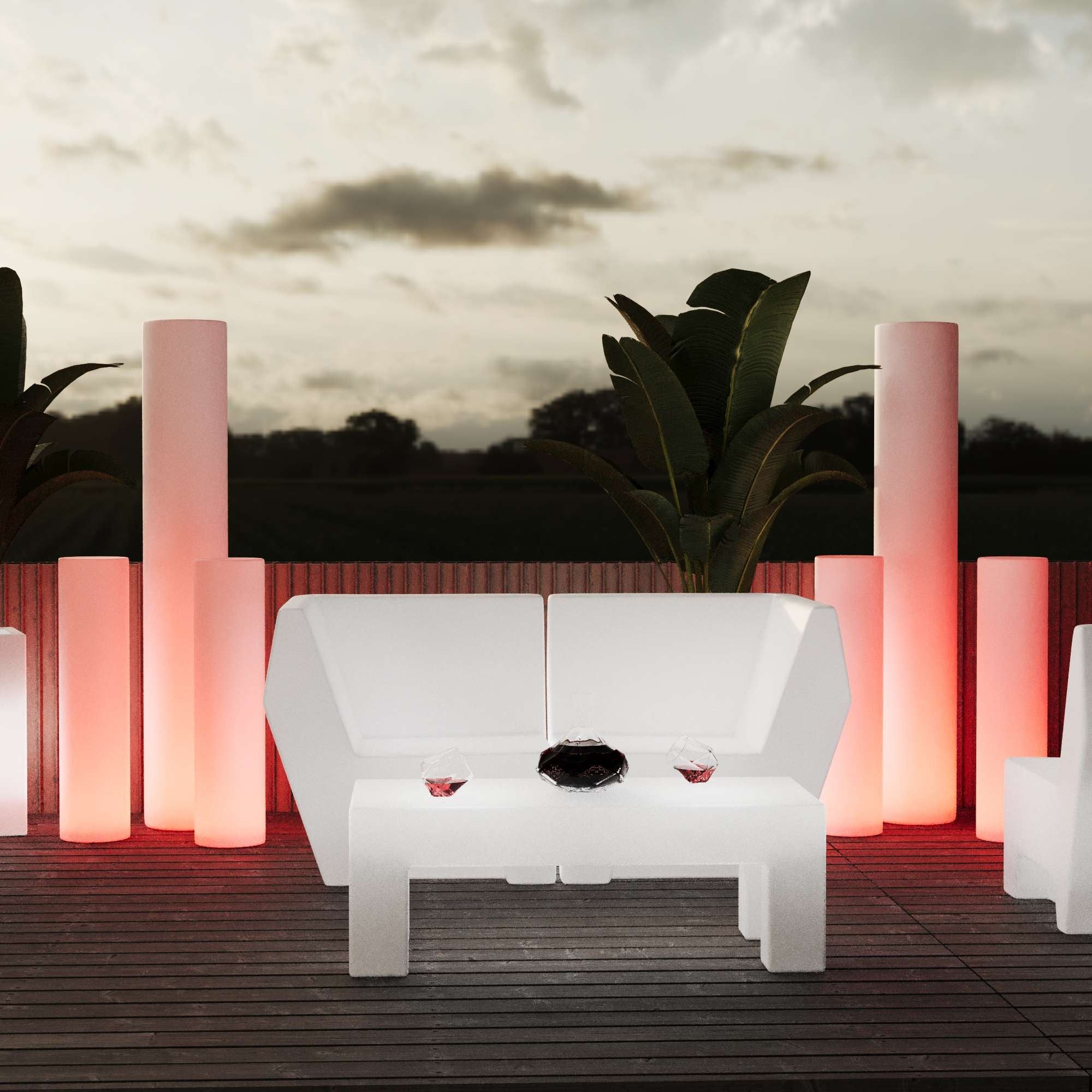 Tubo luminoso LED RGBW - 5W - Recargable