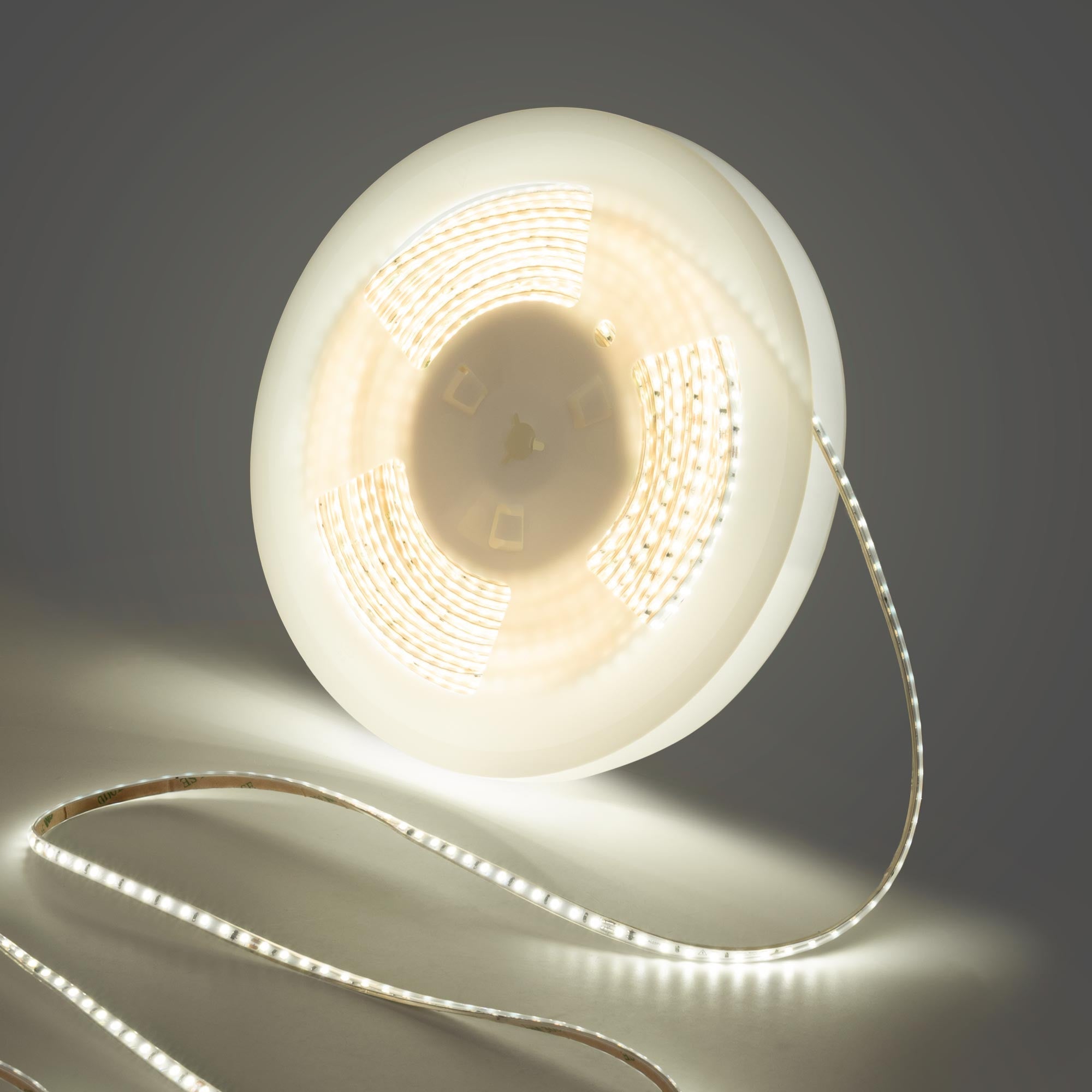 Tira LED 220V AC - Monocolor - 8W/m - 6.5mm - IP44 - 20 metros - 120ch/m