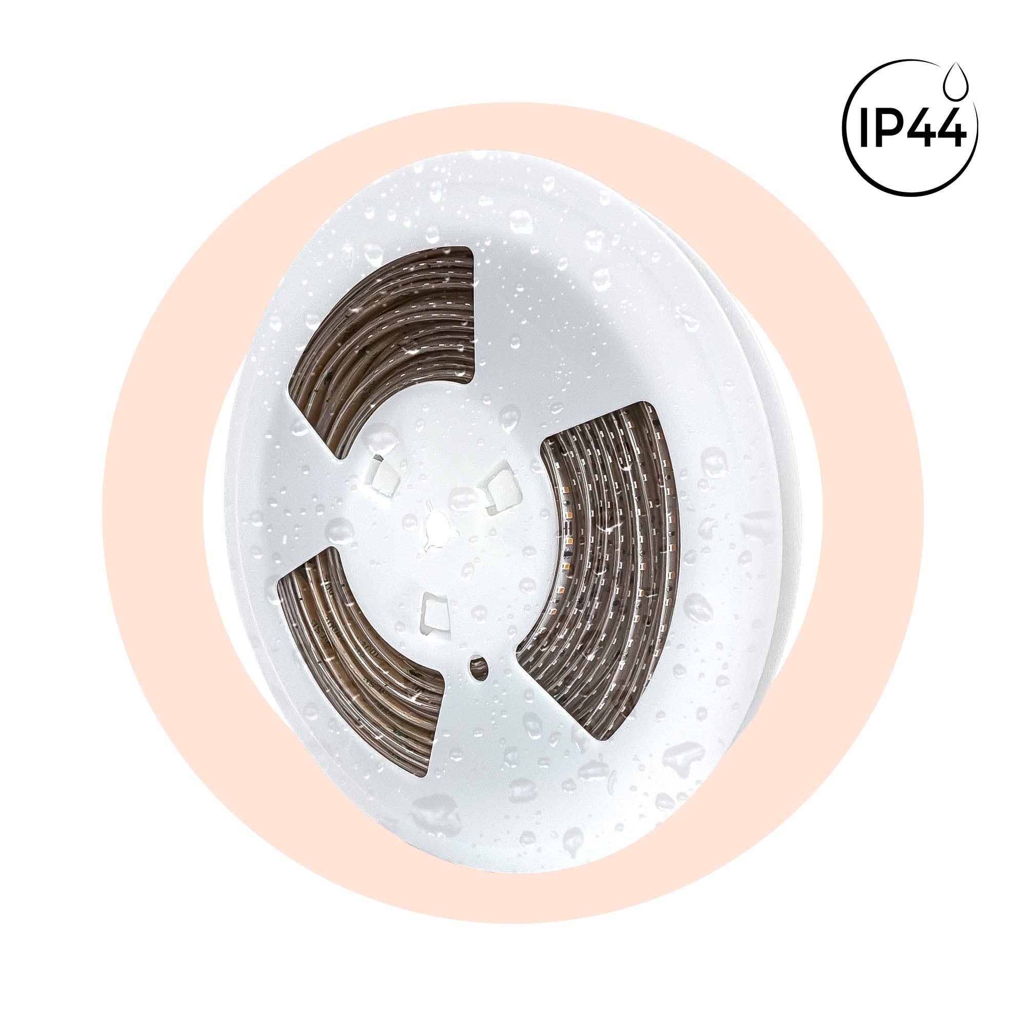 Tira LED 220V AC - Monocolor - 8W/m - 6.5mm - IP44 - 20 metros - 120ch/m
