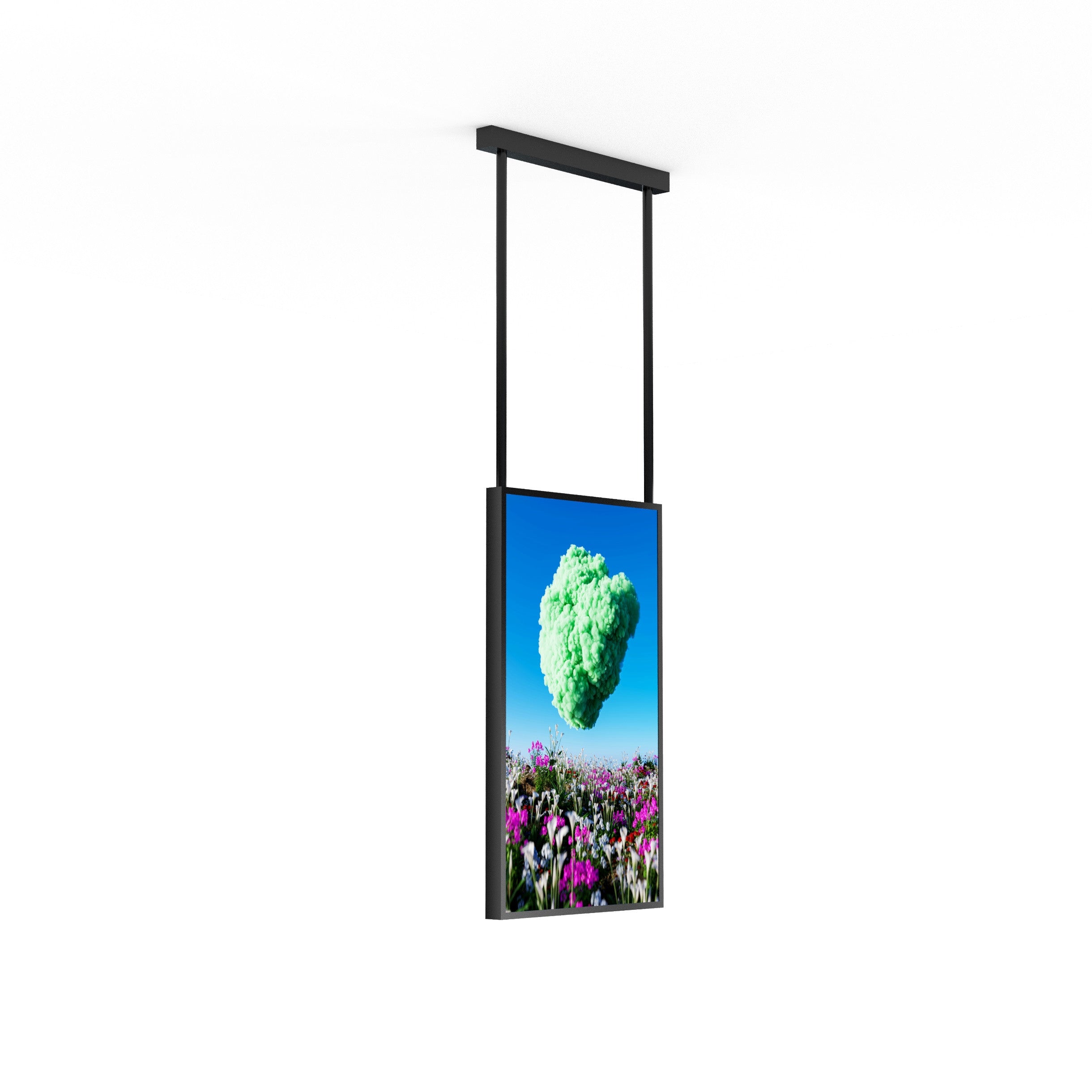 Display LCD FULL HD 43" para Escaparates con Soporte de techo - Alto Brillo 2500 NITS - Android