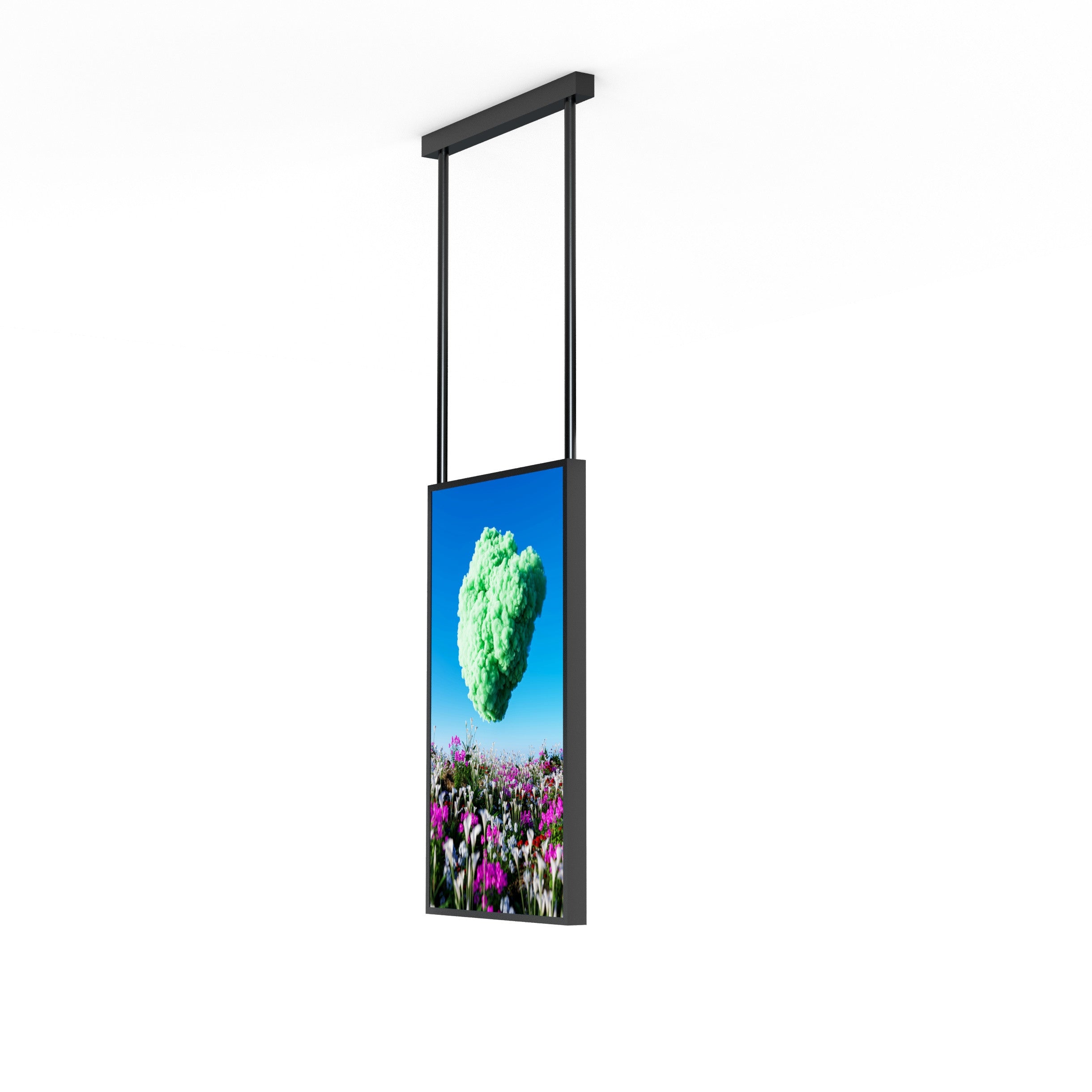 Display LCD FULL HD 43" para Escaparates con Soporte de techo - Alto Brillo 2500 NITS - Android