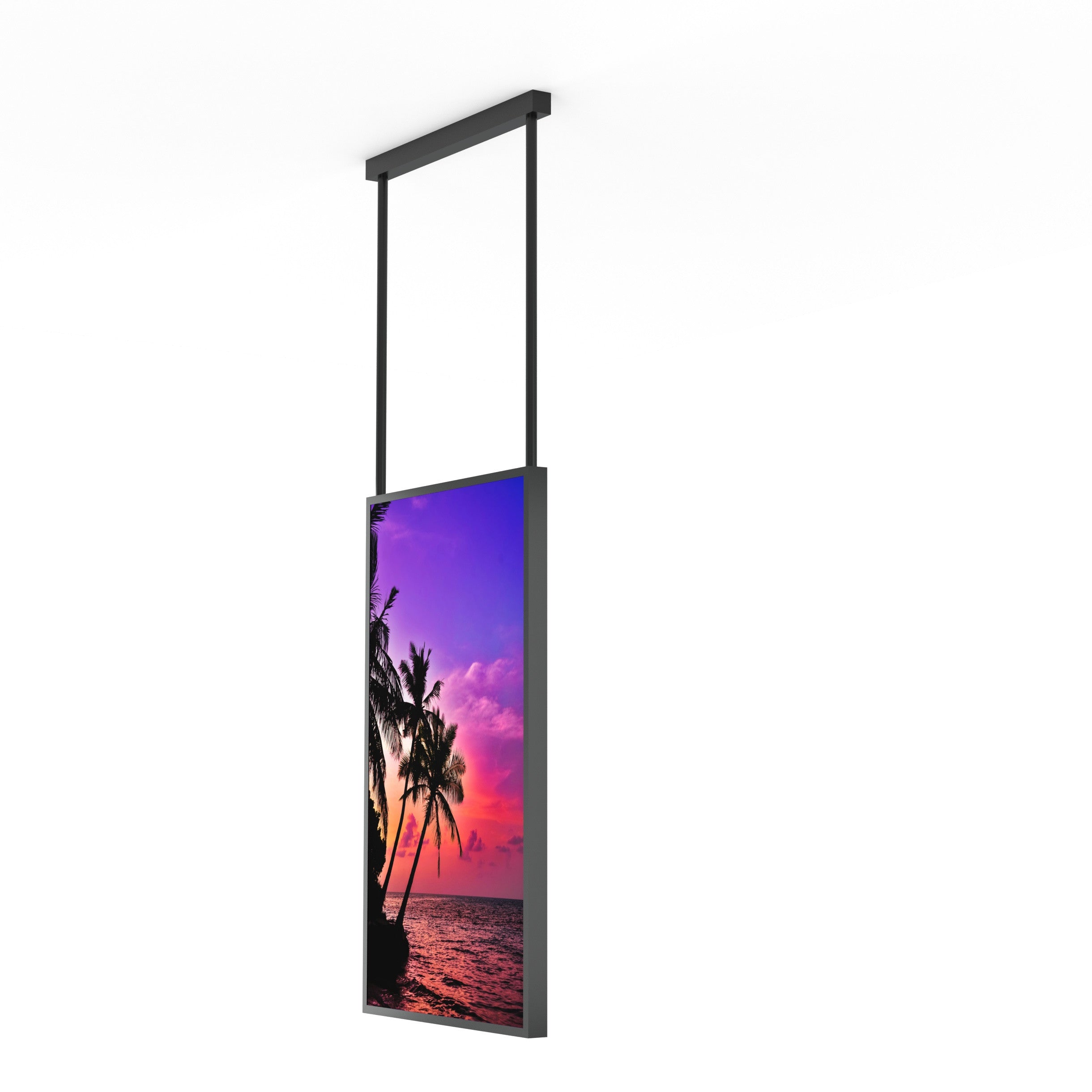 Display LCD FULL HD 55" para Escaparates con Soporte de techo - Alto Brillo 2500 NITS - Android