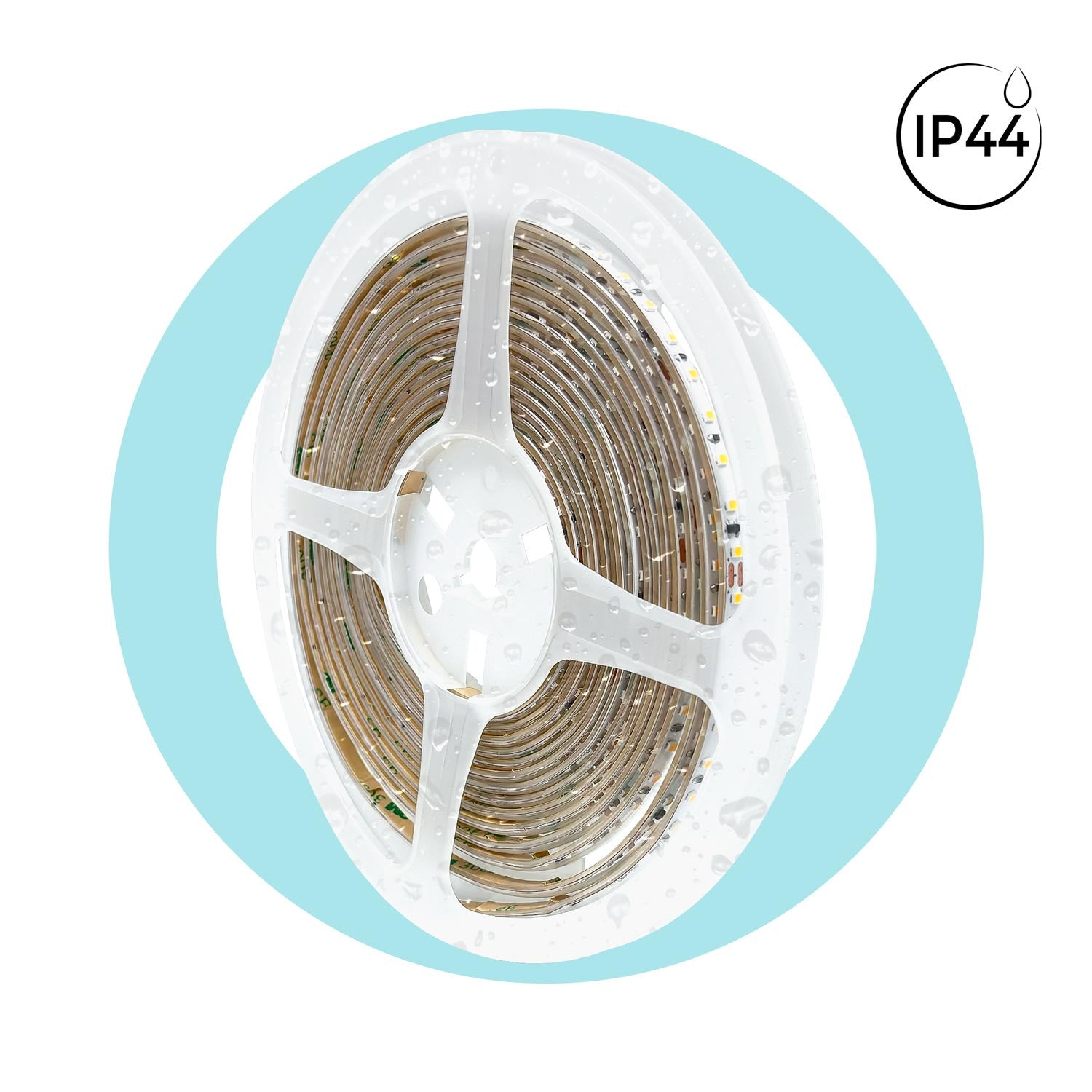 Tira LED 220V AC - Monocolor - 8W/m - 6.5mm - IP44 - 5 metros - 120ch/m