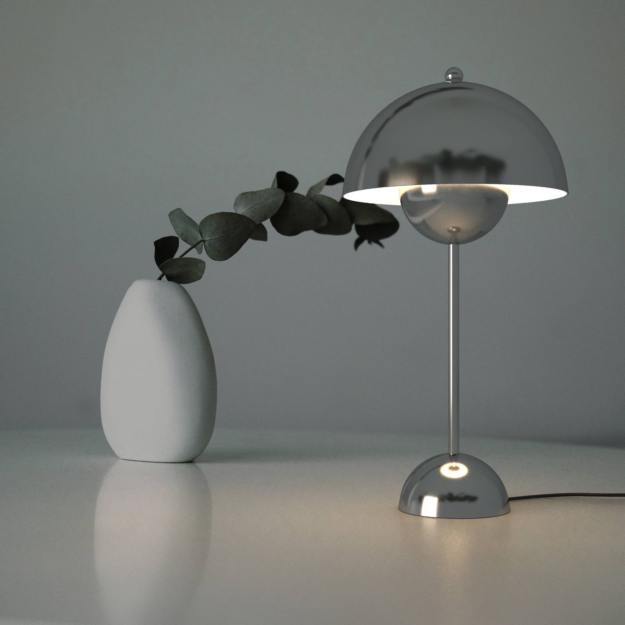 Lámpara de mesa diseño vintage "Floralis" - E27