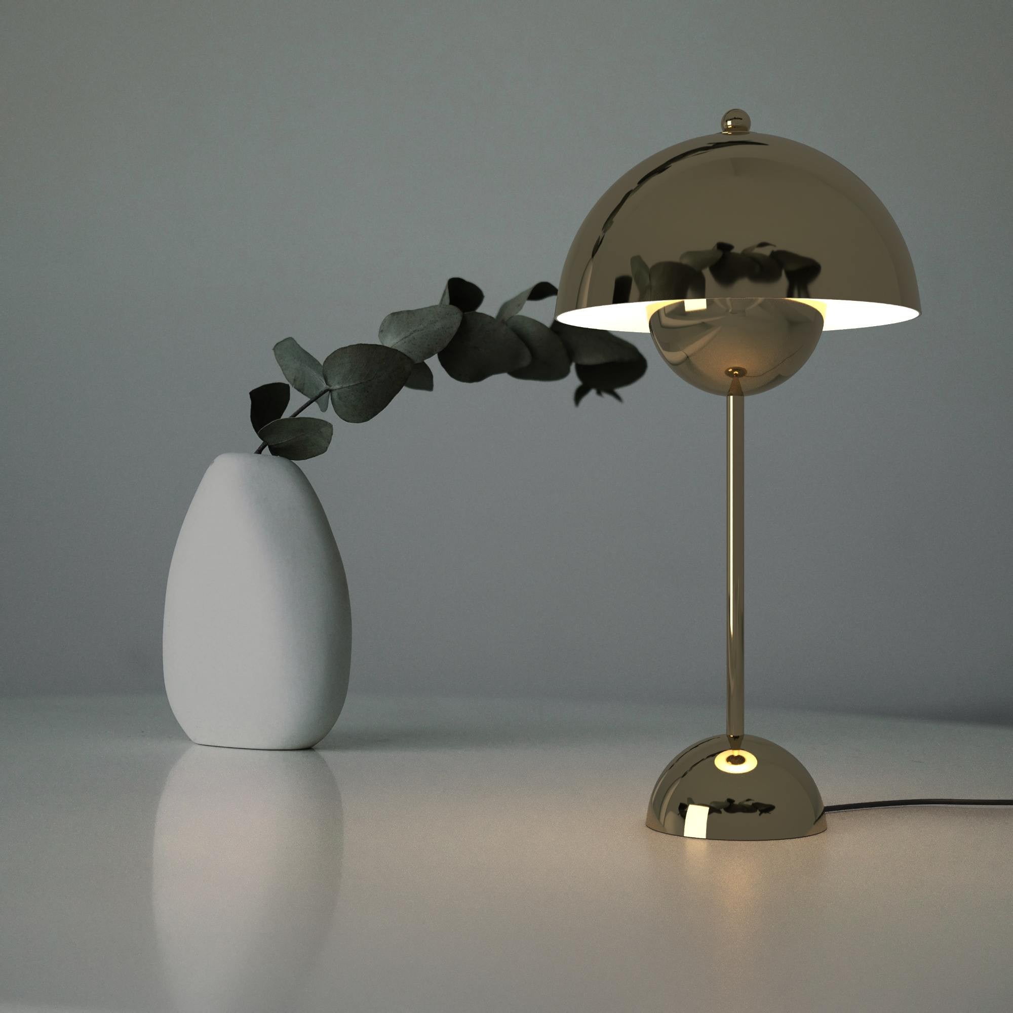 Lámpara de mesa diseño vintage "Floralis" - E27