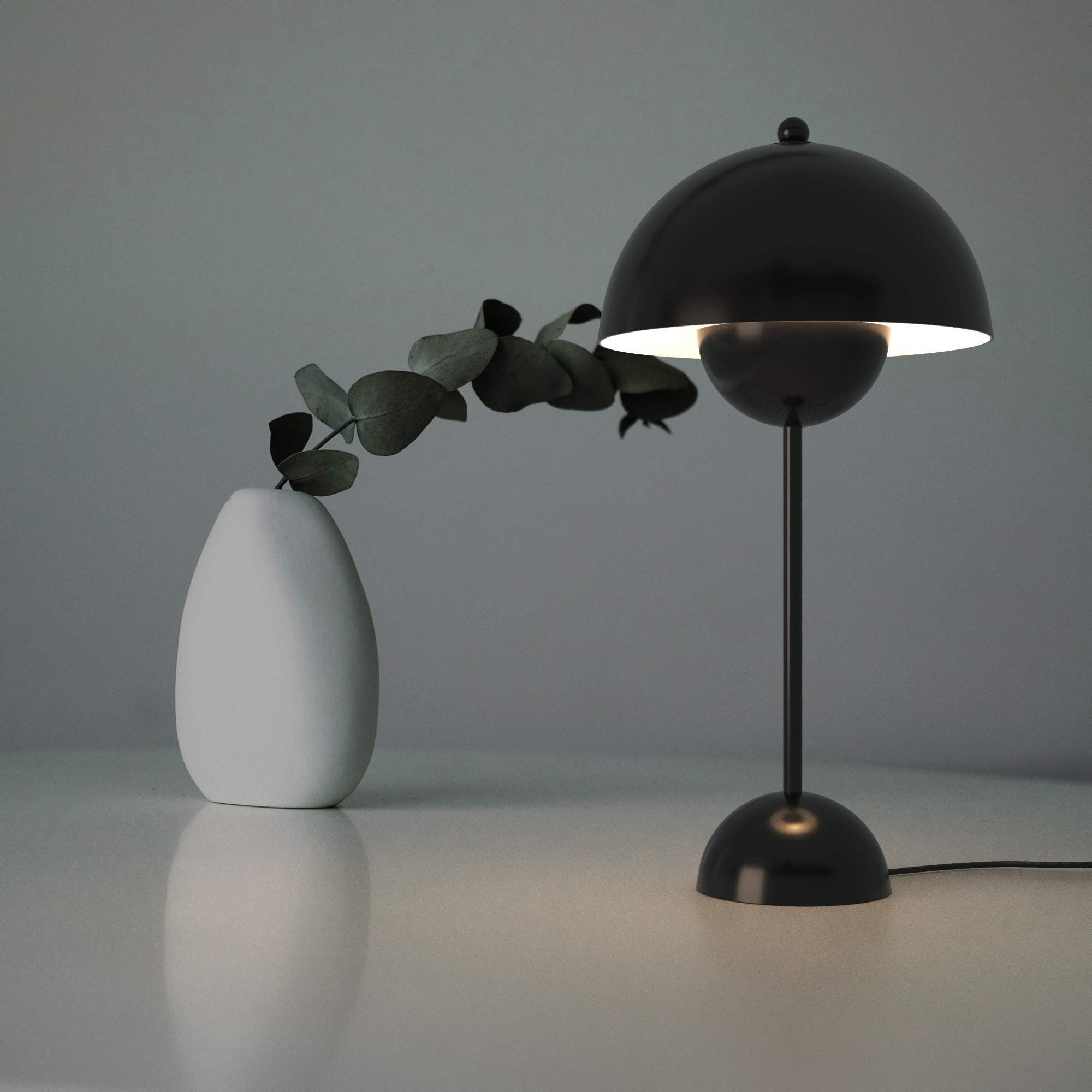 Lámpara de mesa diseño vintage "Floralis" - E27