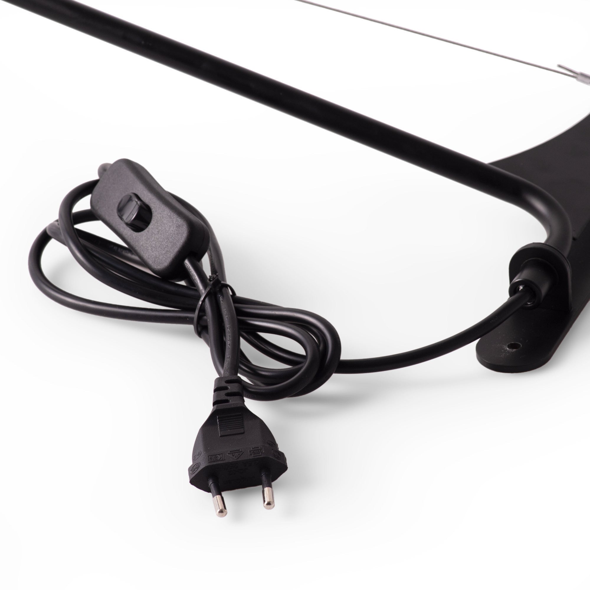 Aplique de pared orientable "PETTI" con cable y enchufe - E27