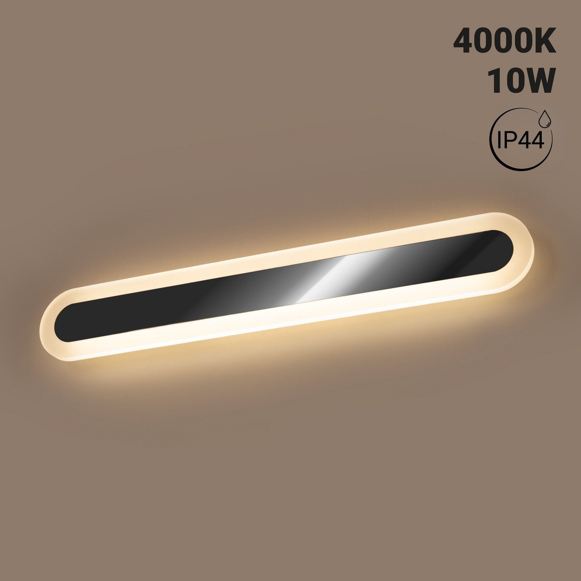 Aplique de pared para baño - 10W - 60 cm - 4000K