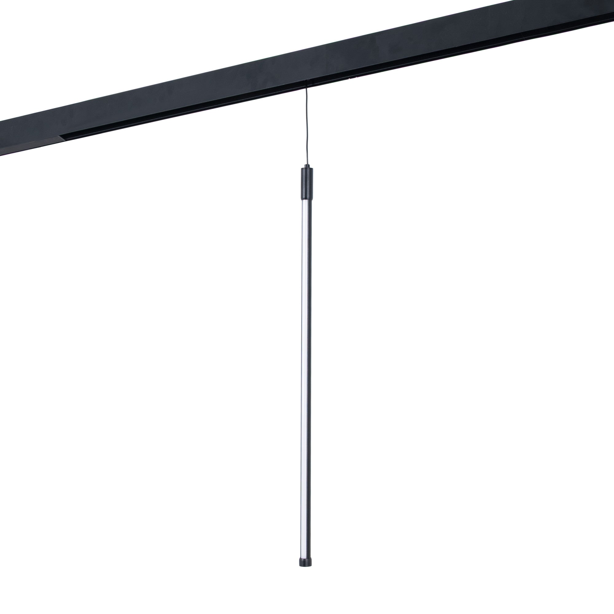Lámpara colgante LED vertical para carril magnético - 48V - 12W - 2800K - Negra