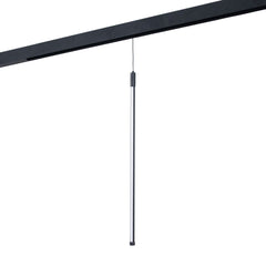 Lámpara colgante LED vertical para carril magnético - 48V - 12W - 2800K - Negra