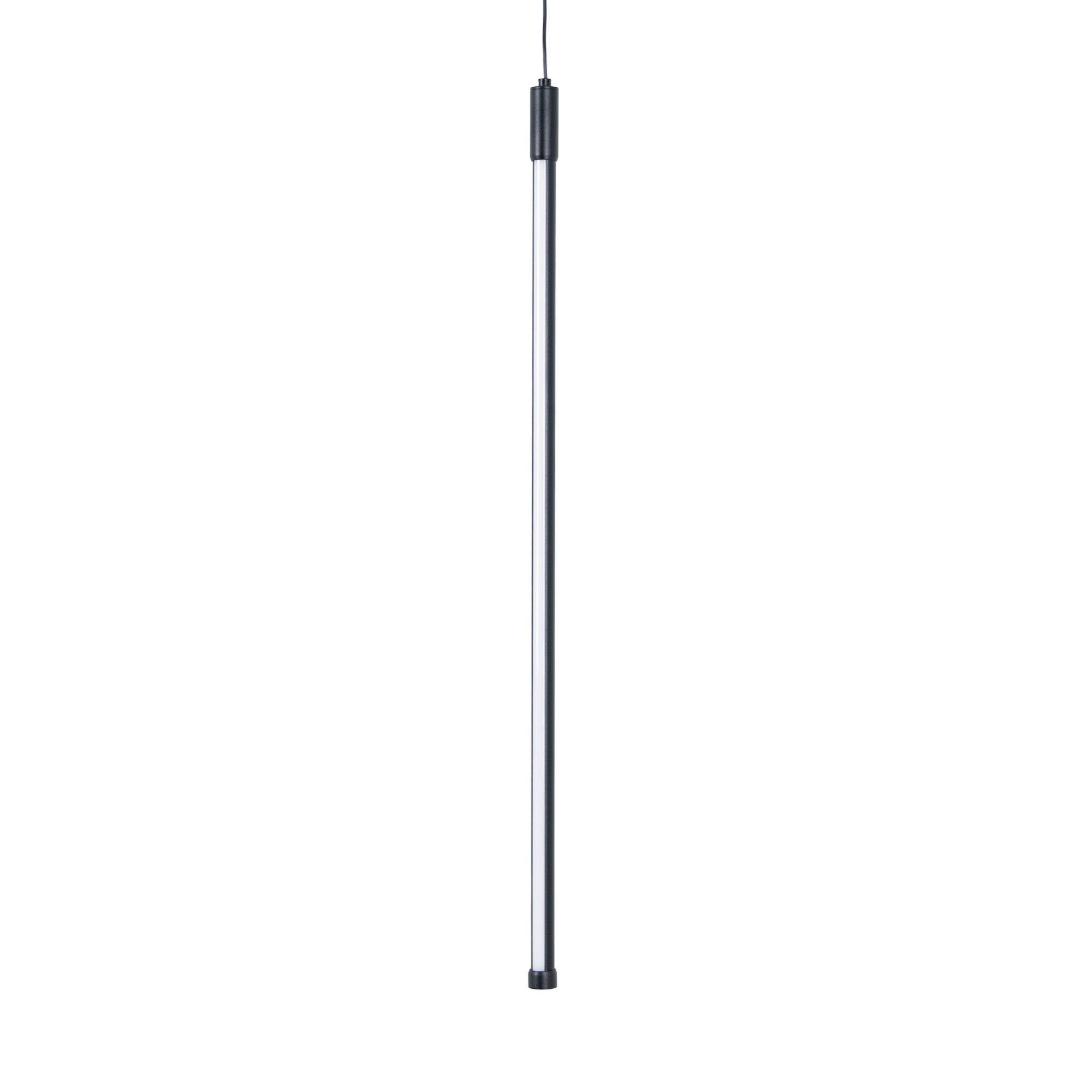 Lámpara colgante LED vertical para carril magnético - 48V - 12W - 2800K - Negra