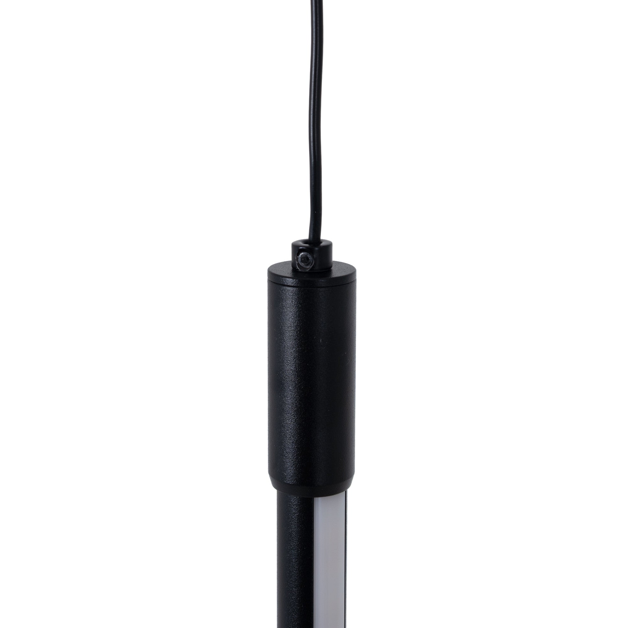 Lámpara colgante LED vertical para carril magnético - 48V - 15W - 2800K - Negra