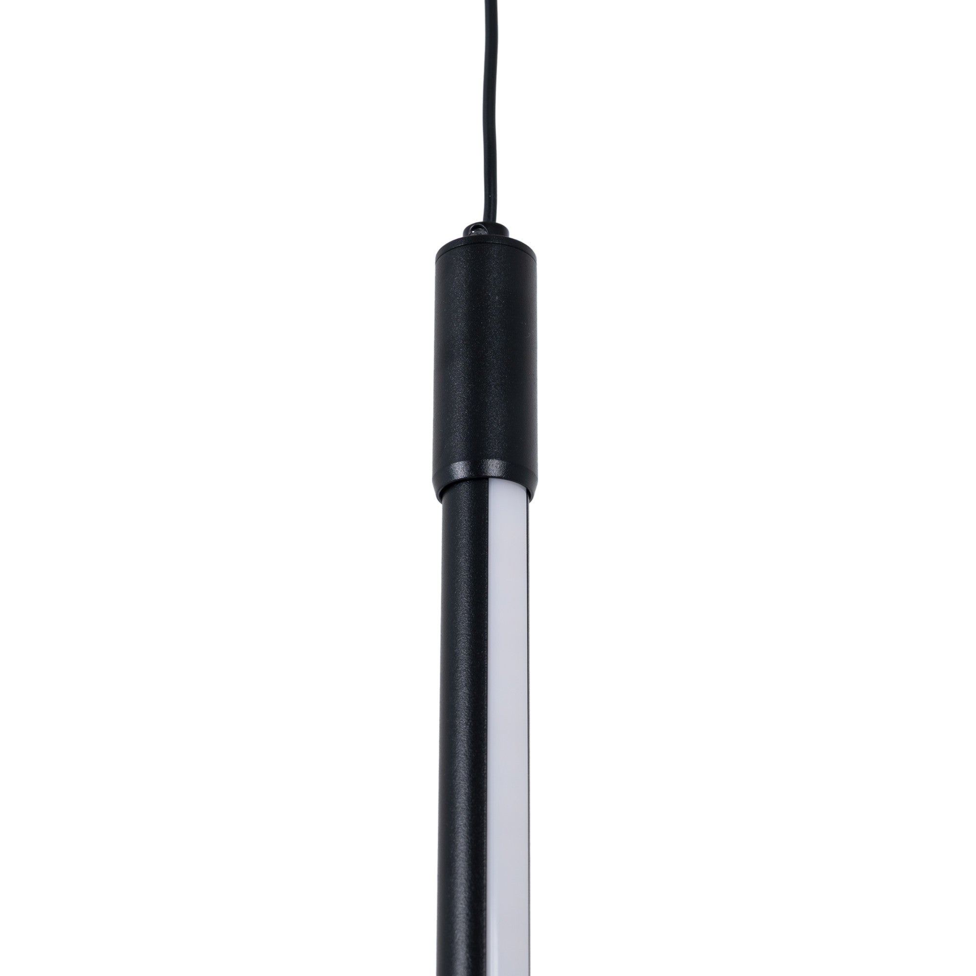 Lámpara colgante LED vertical para carril magnético - 48V - 18W - 2800K - Negra