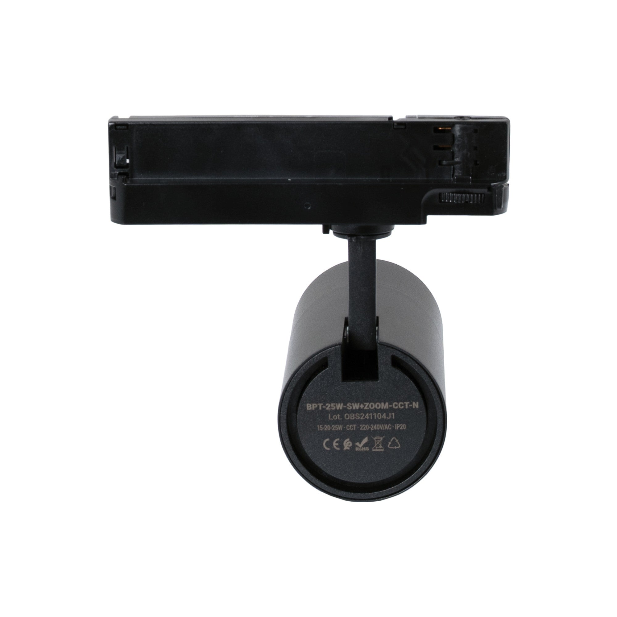 Proyector LED para carril trifásico - Potencia ajustable + ZOOM: 15W/20W/25W - CCT