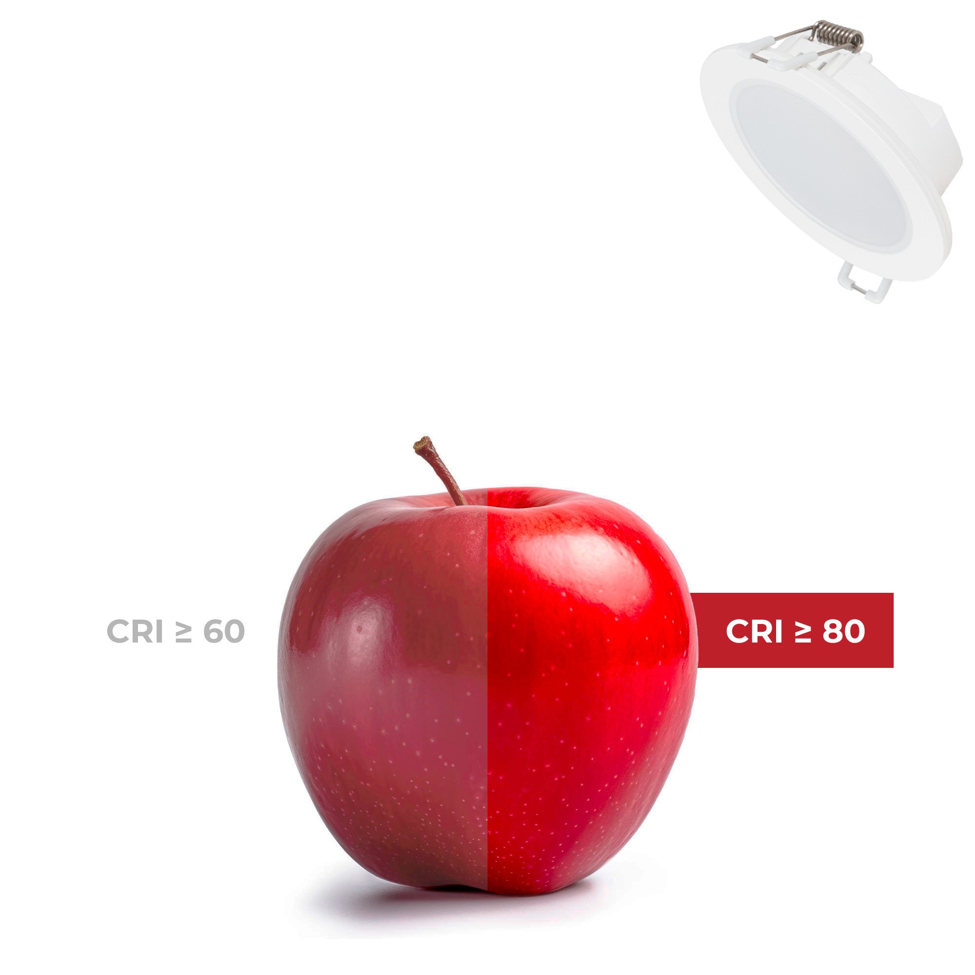 Downlight LED exterior 5W  - IP65 - TRIAC regulable - Aro intercambiable - Corte Ø68mm