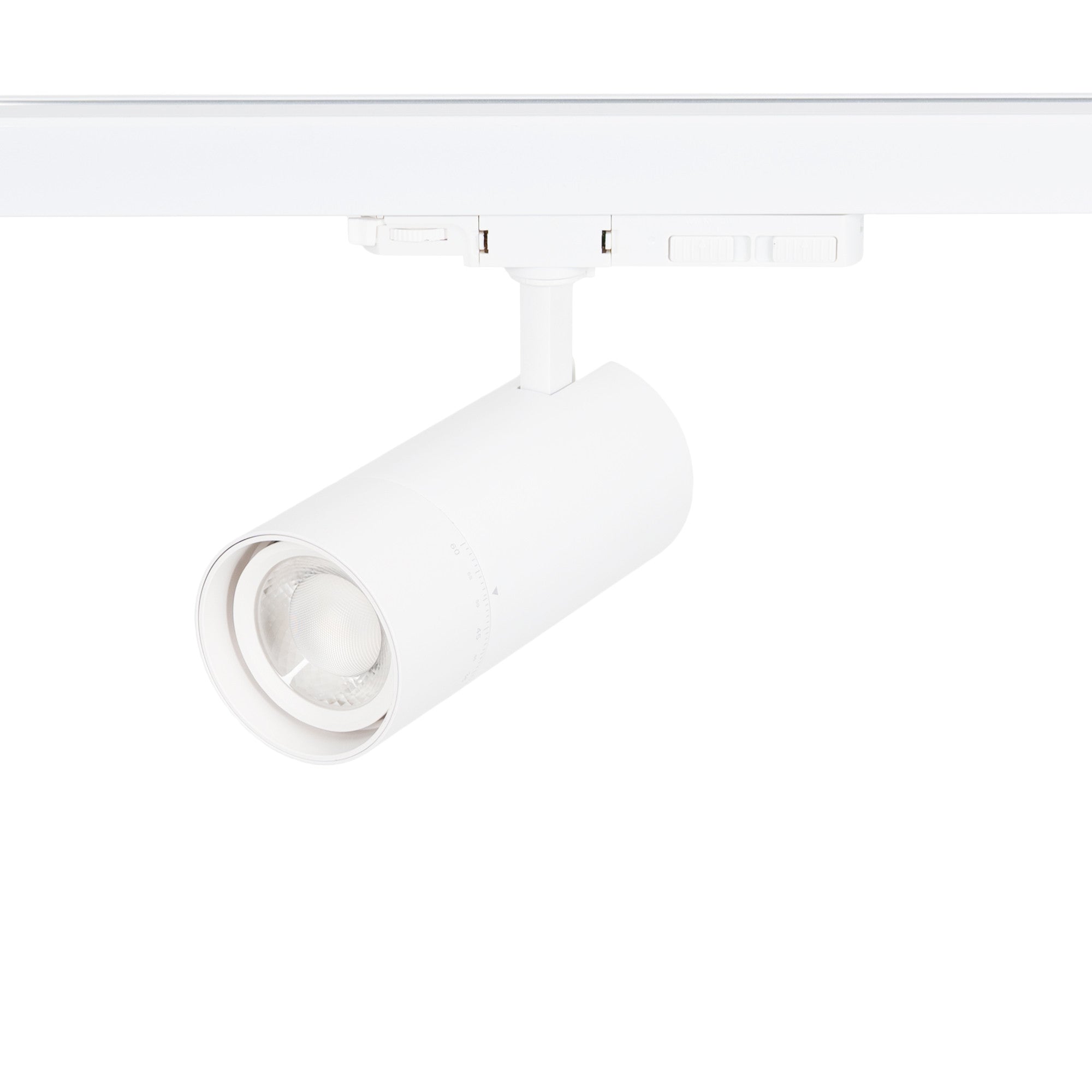 Proyector LED para carril trifásico - Potencia ajustable + ZOOM: 25W/30W/35W - CCT