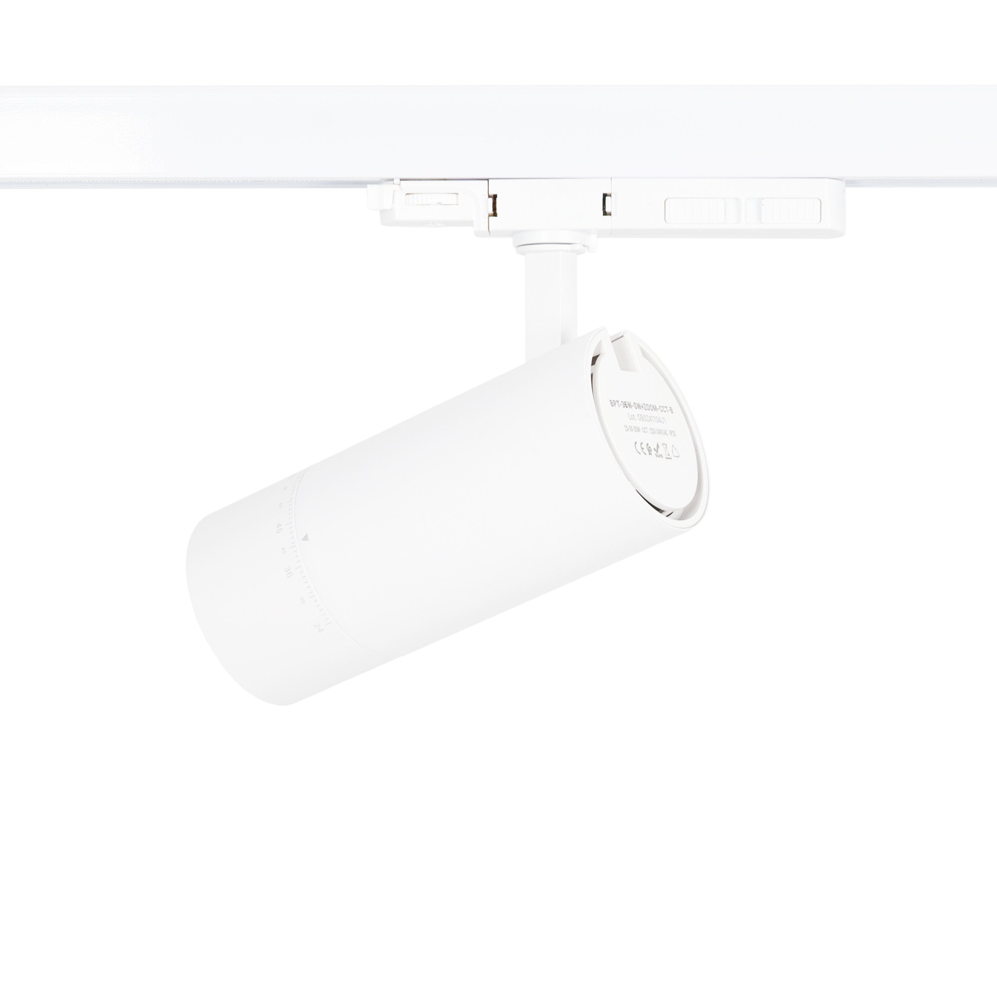 Proyector LED para carril trifásico - Potencia ajustable + ZOOM: 25W/30W/35W - CCT
