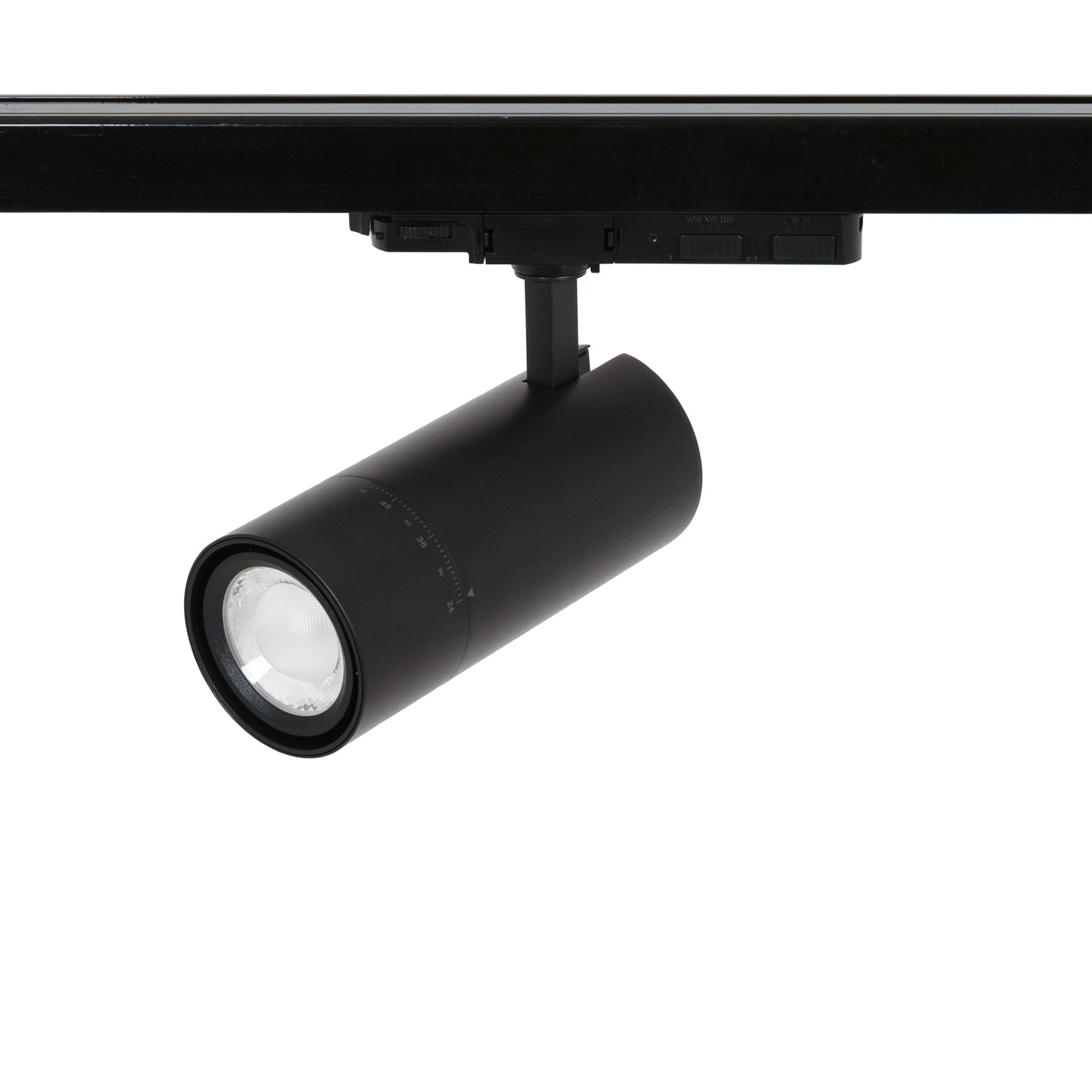 Proyector LED para carril trifásico - Potencia ajustable + ZOOM: 25W/30W/35W - CCT