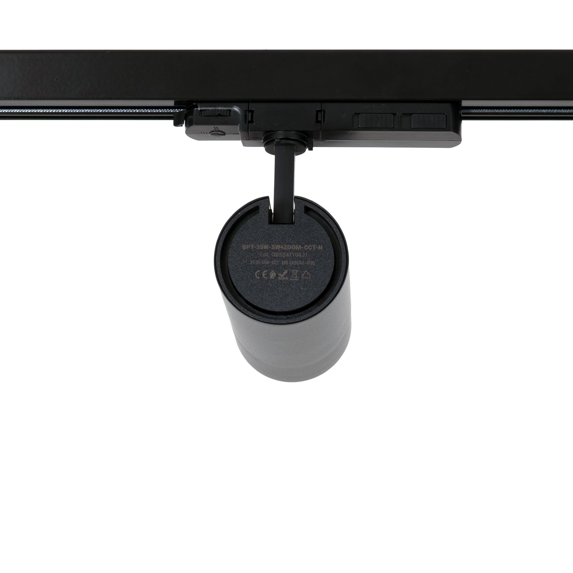 Proyector LED para carril trifásico - Potencia ajustable + ZOOM: 25W/30W/35W - CCT