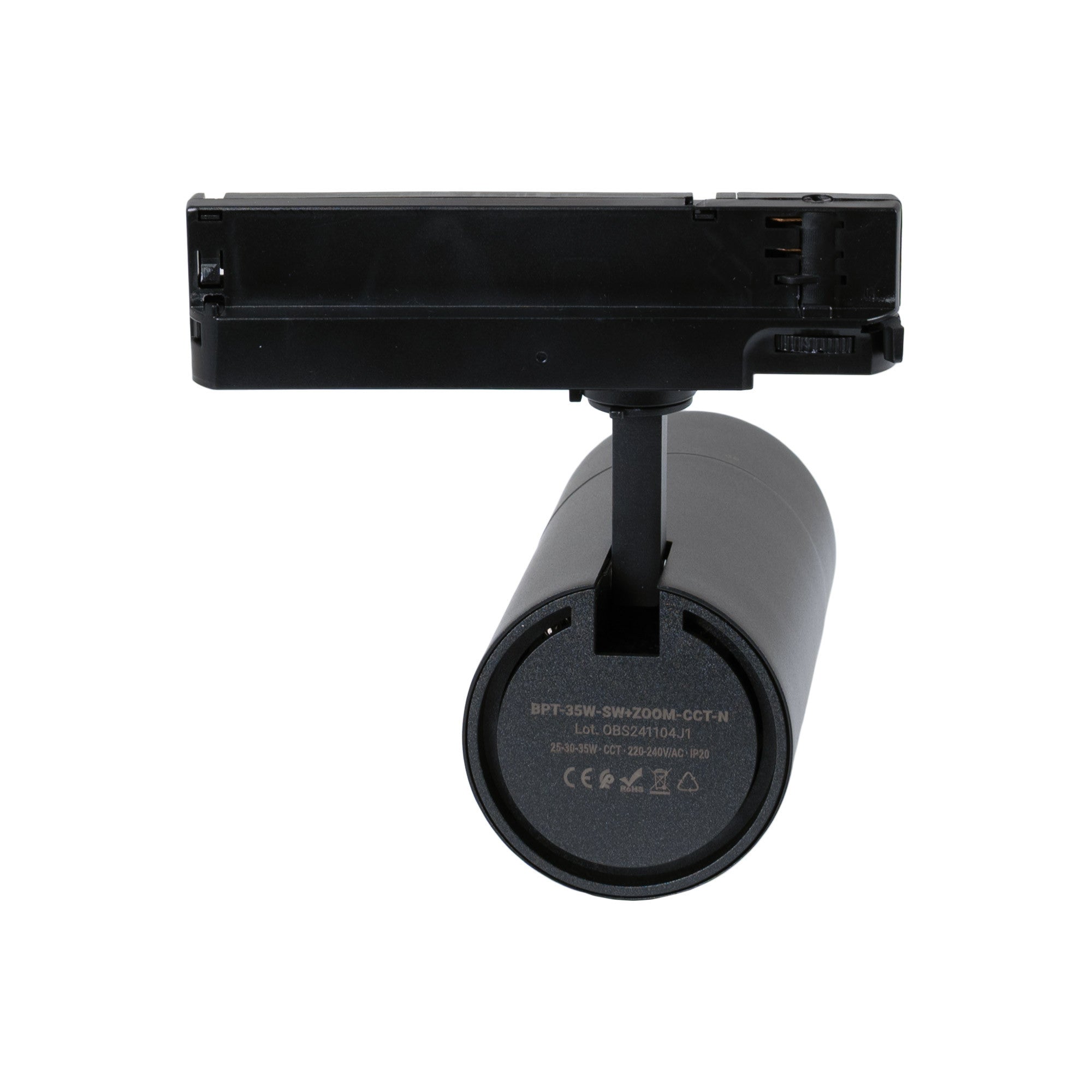 Proyector LED para carril trifásico - Potencia ajustable + ZOOM: 25W/30W/35W - CCT