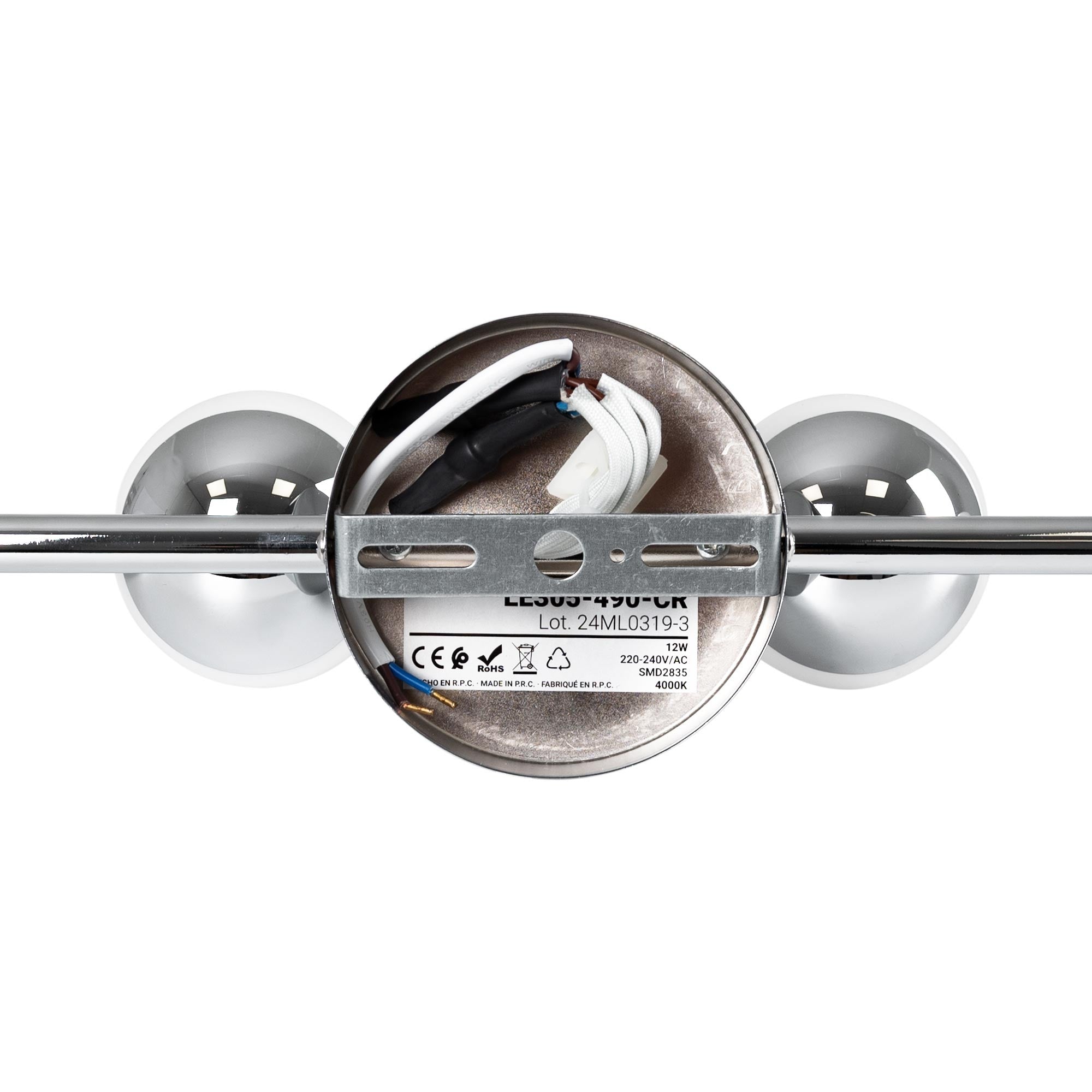Aplique LED para baño - Esferas frontales - 12W - 4000K