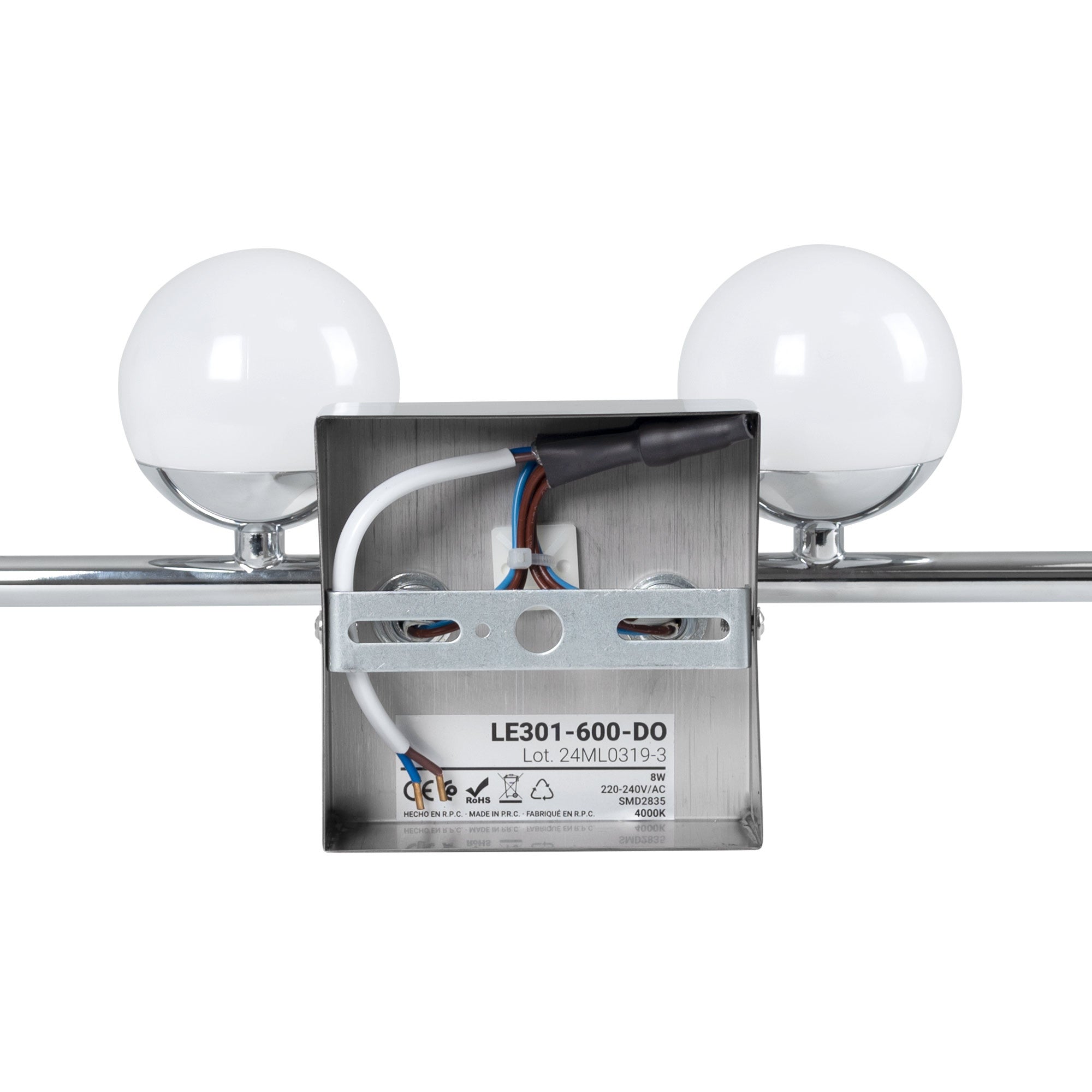 Aplique LED para baño - Esferas - 12W - 4000K