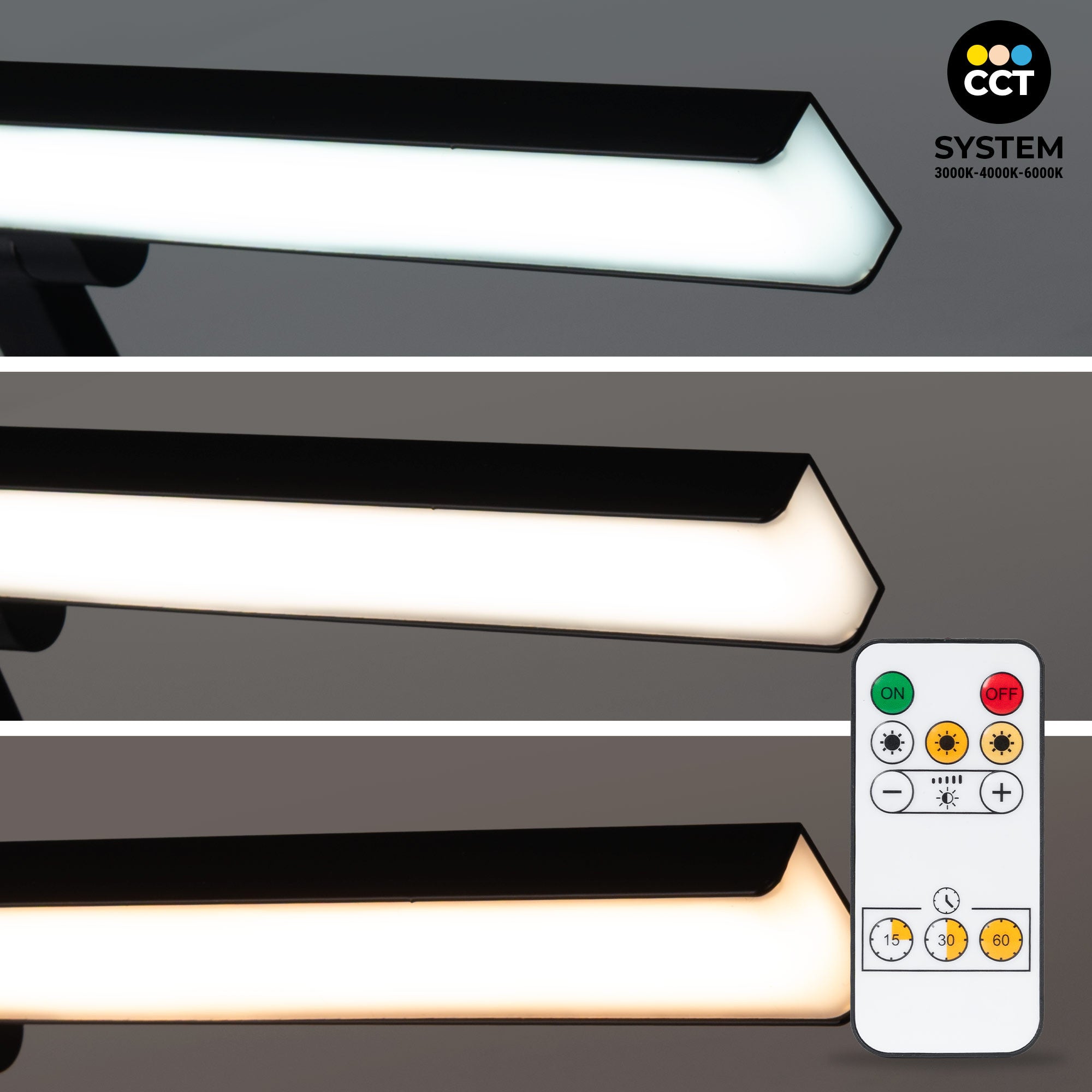 Aplique LED 4W con batería - Mando a distancia - CCT + DIM + Temporizador