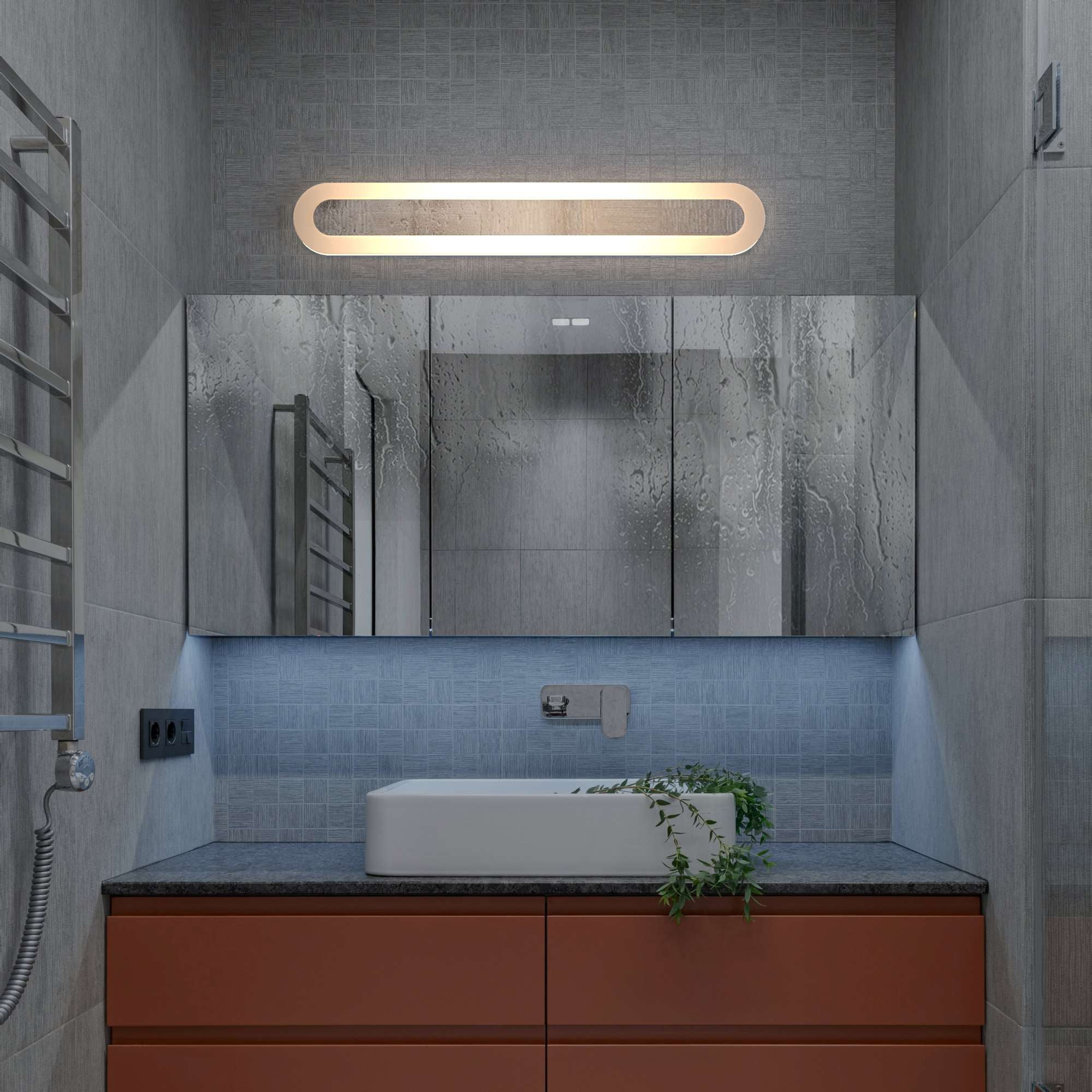 Aplique de pared para baño - 10W - 60 cm - 4000K