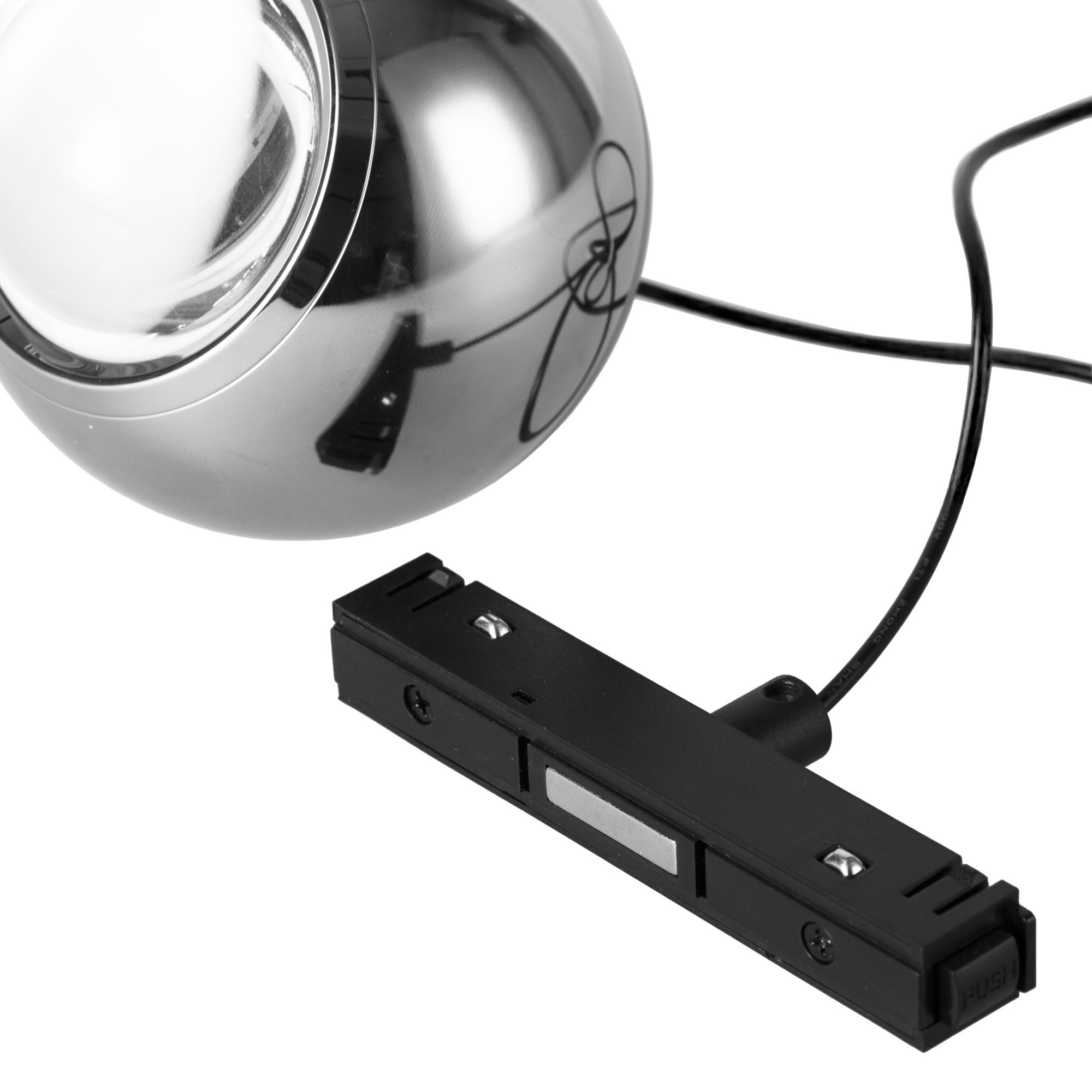 Lámpara colgante LED para carril magnético 48V "JADE"- Ø10 - 7W - 2700K - Chip OSRAM
