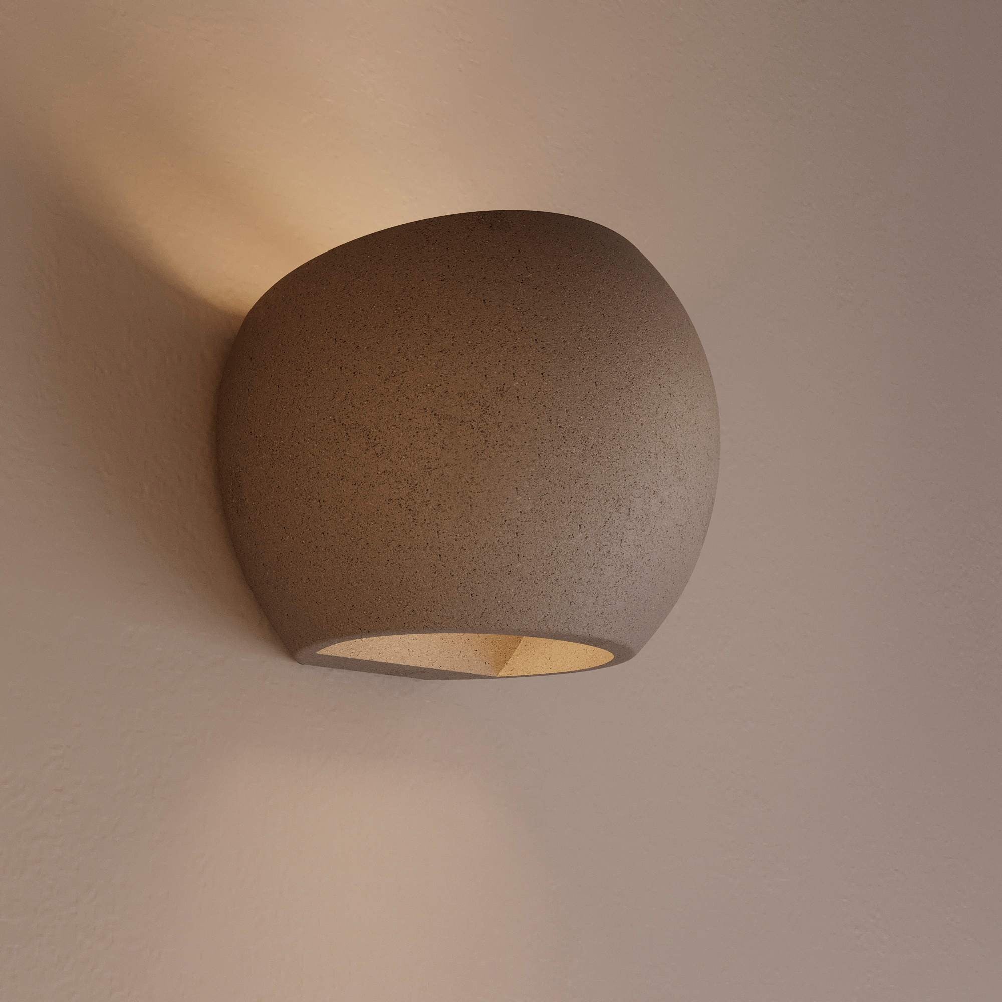 Aplique de pared concreto "Ball" - Up & down - 1 x G9