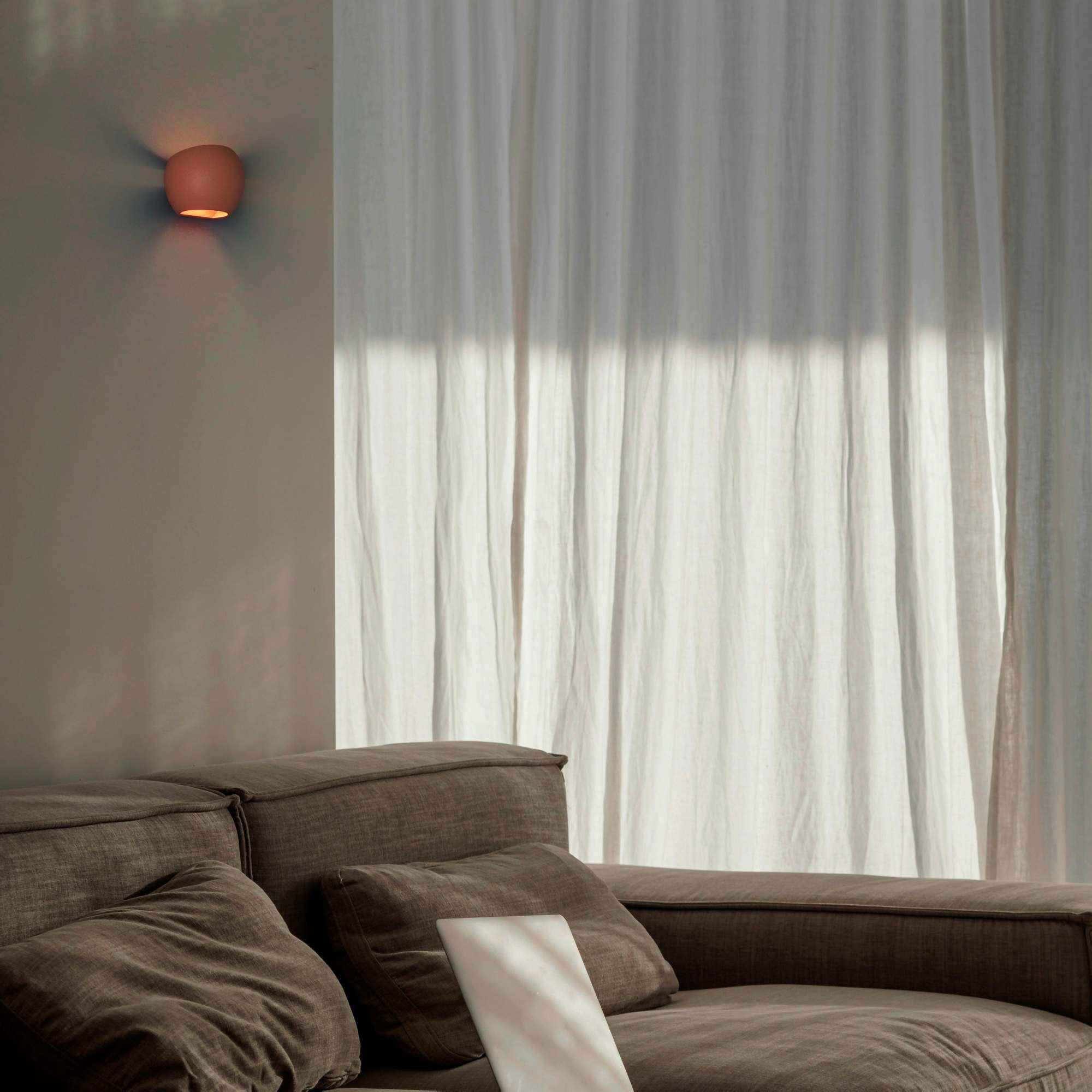 Aplique de pared concreto "Ball" - Up & down - 1 x G9