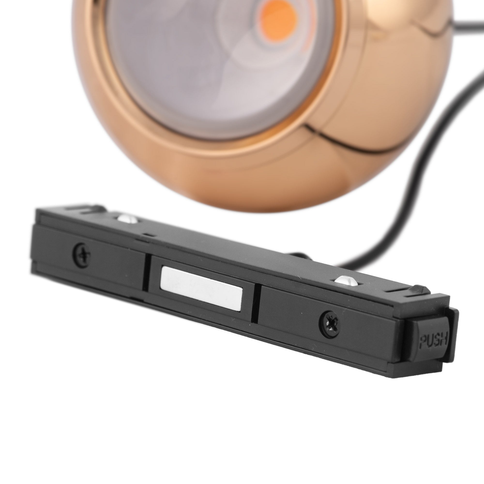 Lámpara colgante LED para carril magnético 48V "JADE"- Ø10 - 7W - 2700K - Chip OSRAM