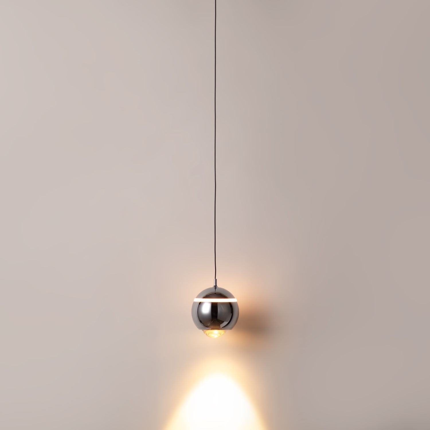Lámpara colgante LED para carril magnético 48V "JADE"- Ø10 - 7W - 2700K - Chip OSRAM