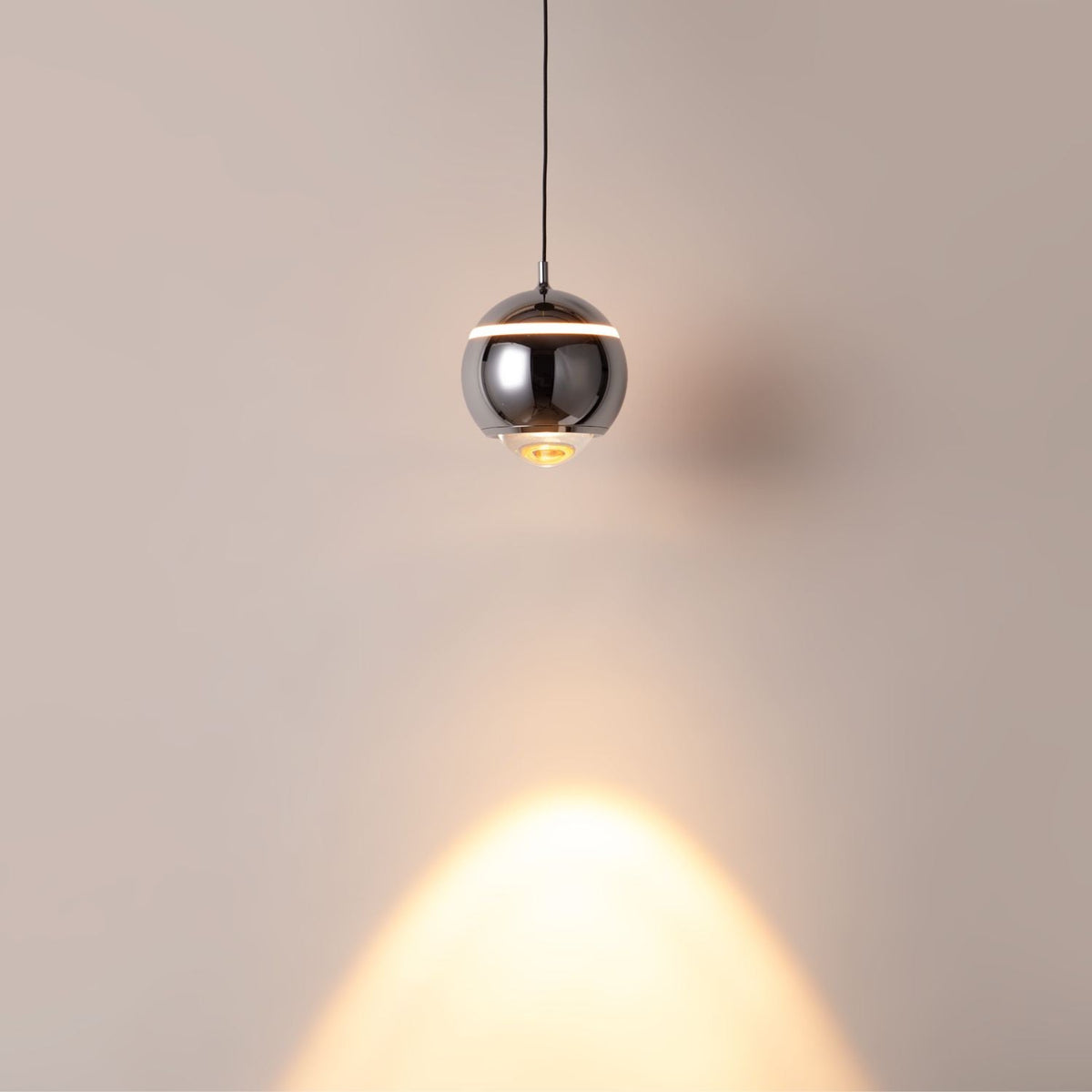 Lámpara colgante LED para carril magnético 48V "JADE"- Ø10 - 7W - 2700K - Chip OSRAM
