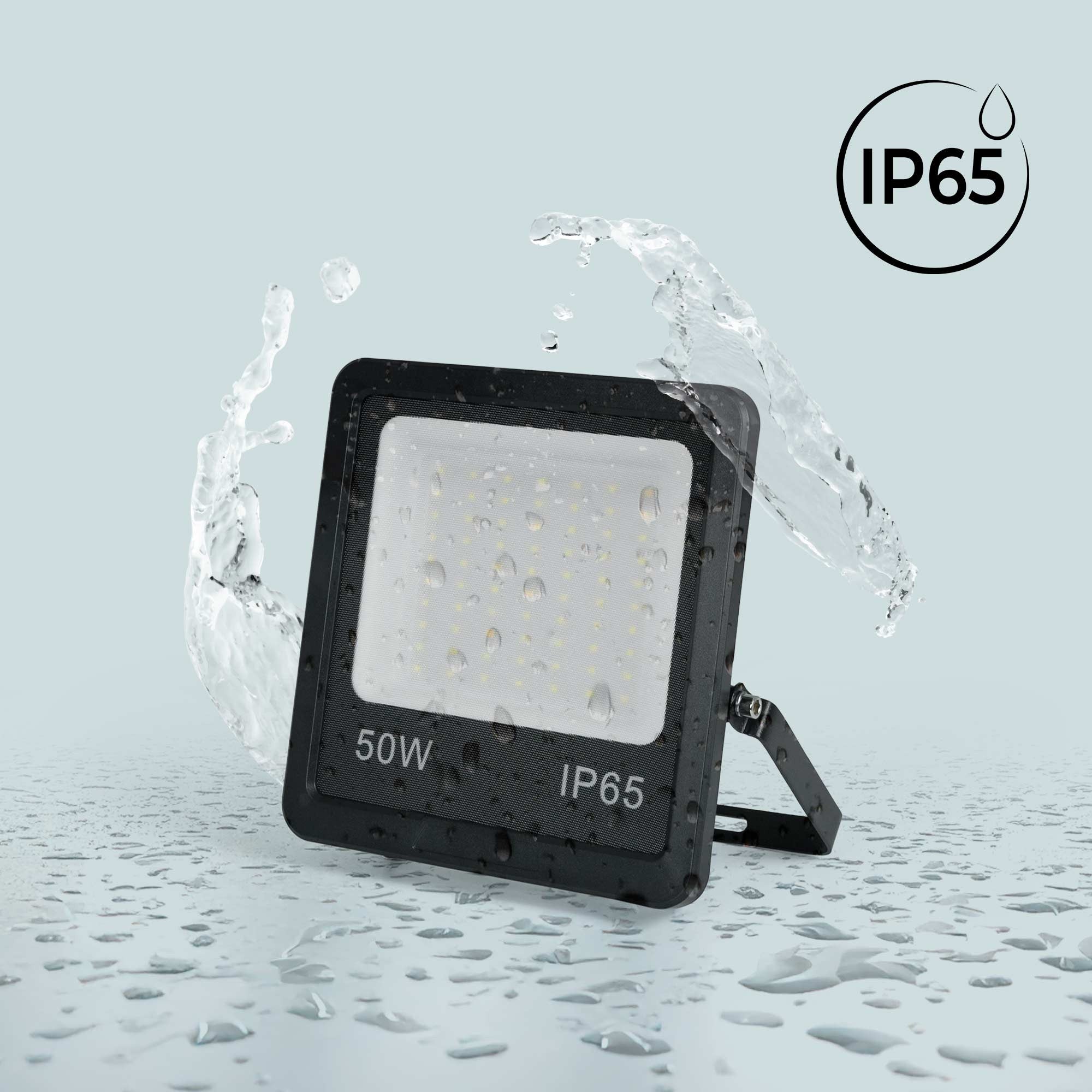 Proyector LED de exterior - 50W - Negro - IP65
