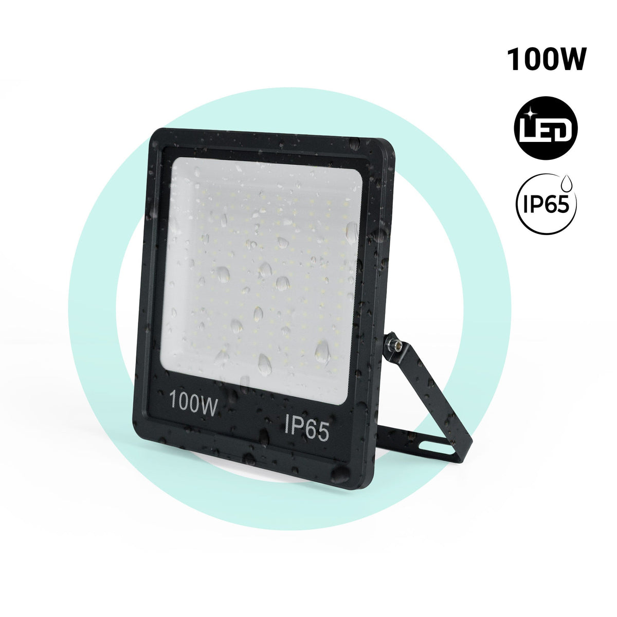 Proyector LED de exterior - 100W - Negro - IP65
