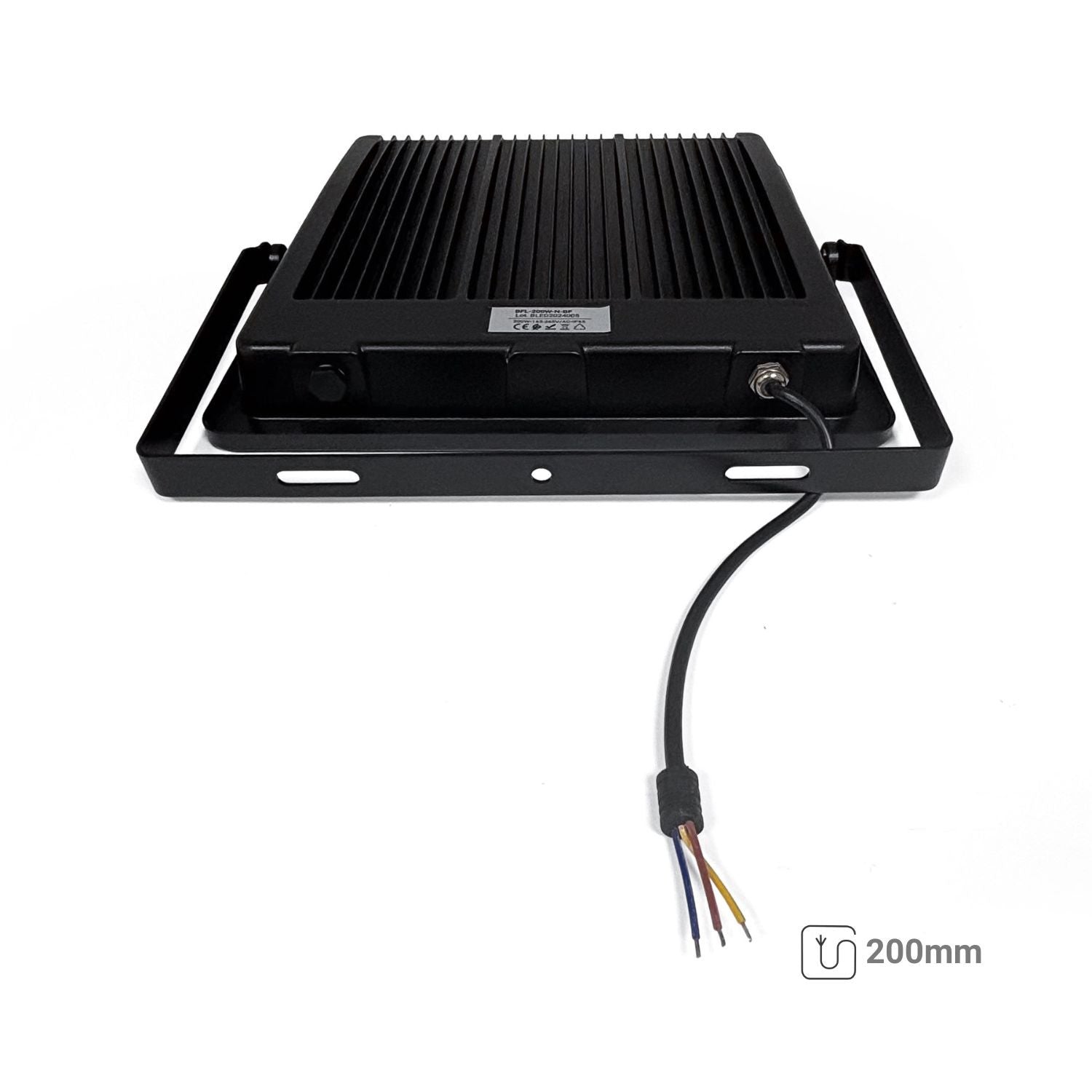 Proyector LED exterior - 200W - Negro - IP65 - 6000K