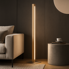 Lámpara de pie madera "Floak" 24W - Dimable - Blanco cálido