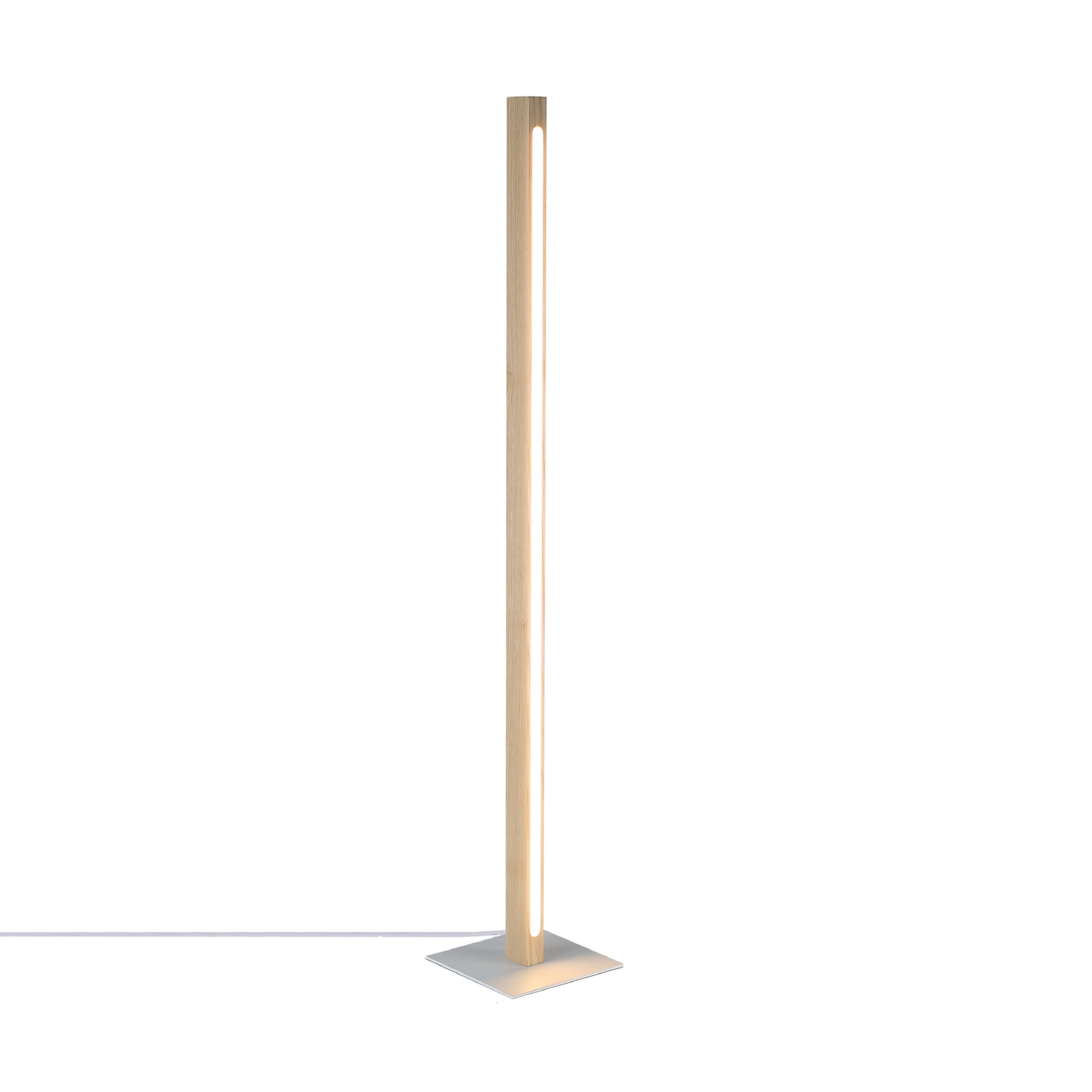 Lámpara de pie madera "Floak" 24W - Dimable - Blanco cálido