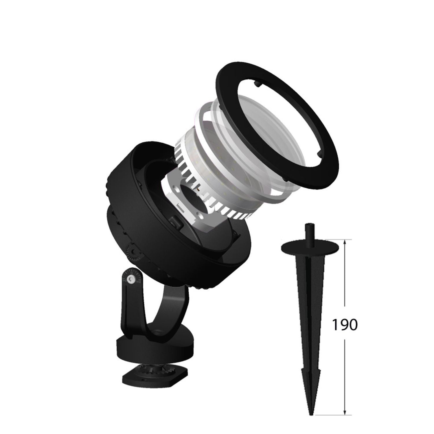 Estaca de jardín LED FUMAGALLI "TOMMY SPIKE" - GX53 - CCT - IP55
