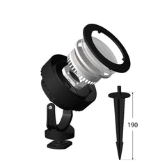 Estaca de jardín LED FUMAGALLI "TOMMY SPIKE" - GX53 - CCT - IP55