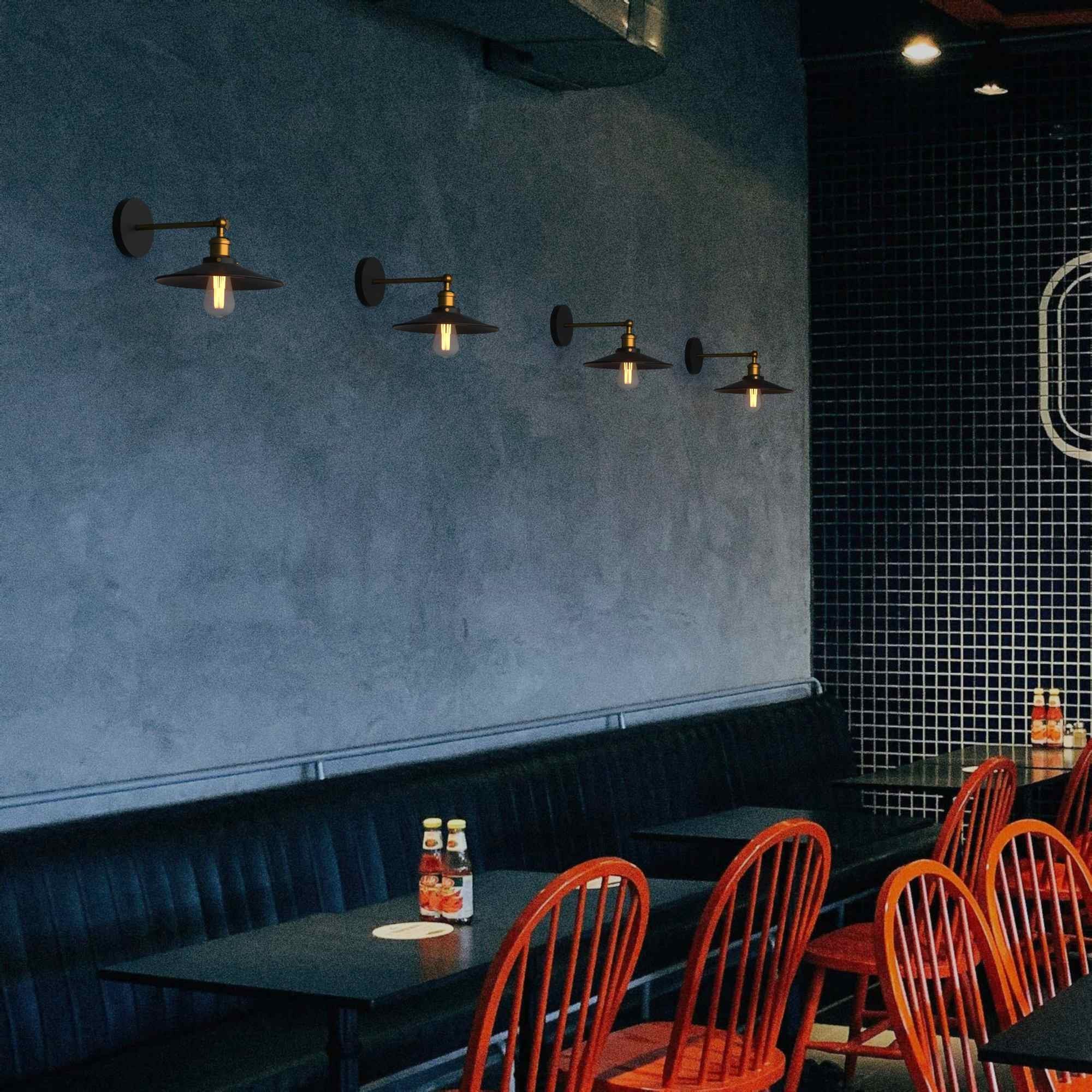 Aplique de pared retro "CLOCK WORK" - E27