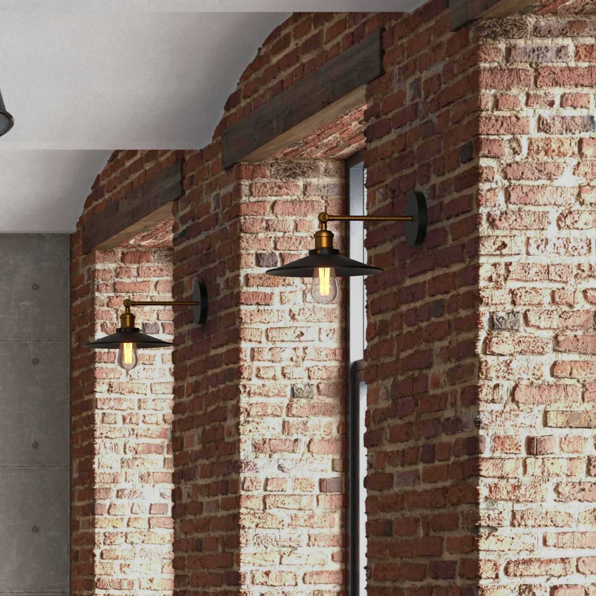 Aplique de pared retro "CLOCK WORK" - E27