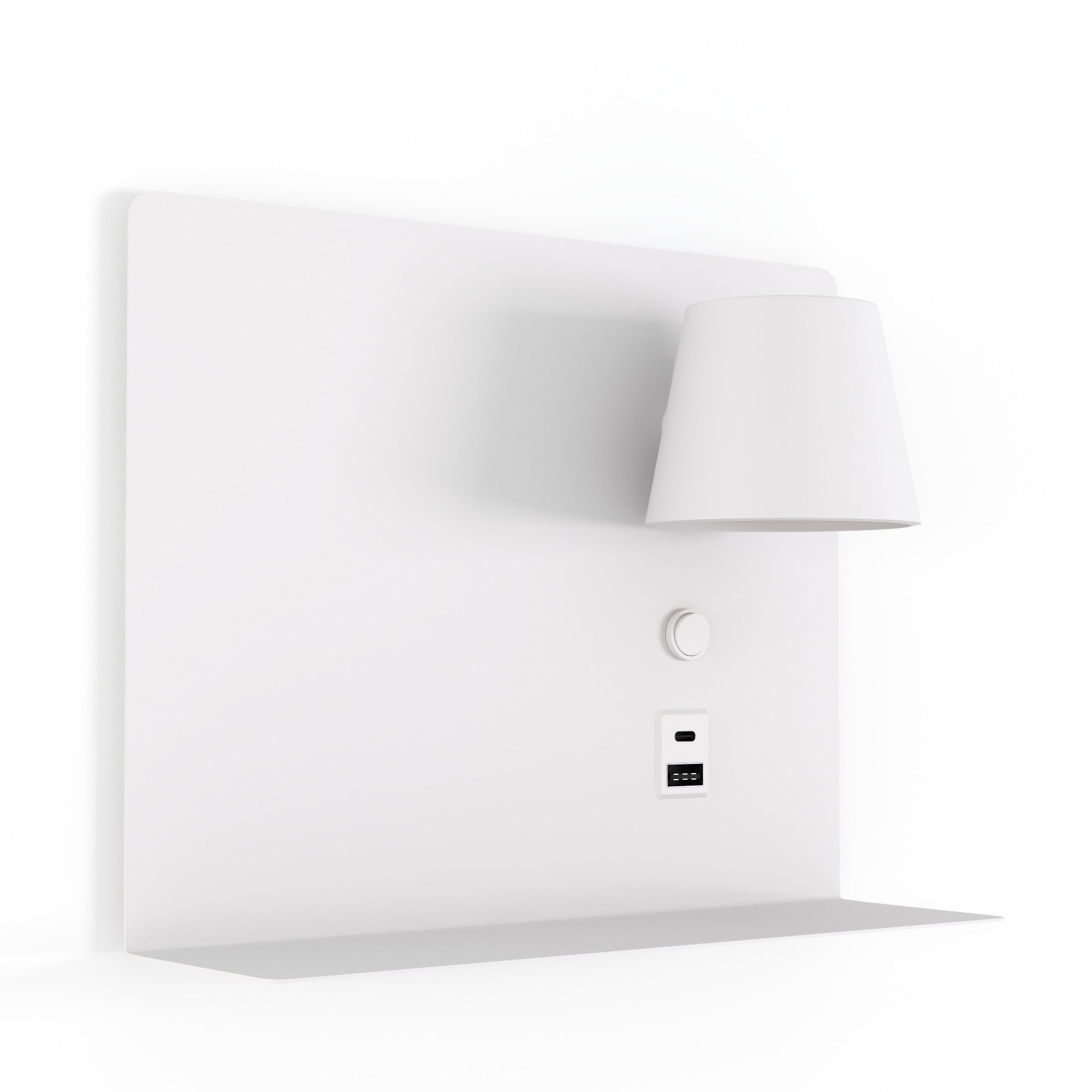 Aplique de pared para lectura con puerto USB y USBC "BASKOP" - 6W - Izquierda y Derecha