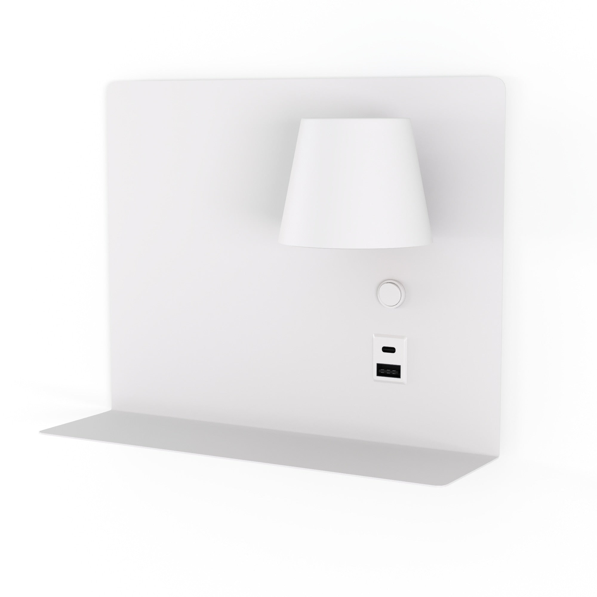 Aplique de pared para lectura con puerto USB y USBC "BASKOP" - 6W - Izquierda y Derecha
