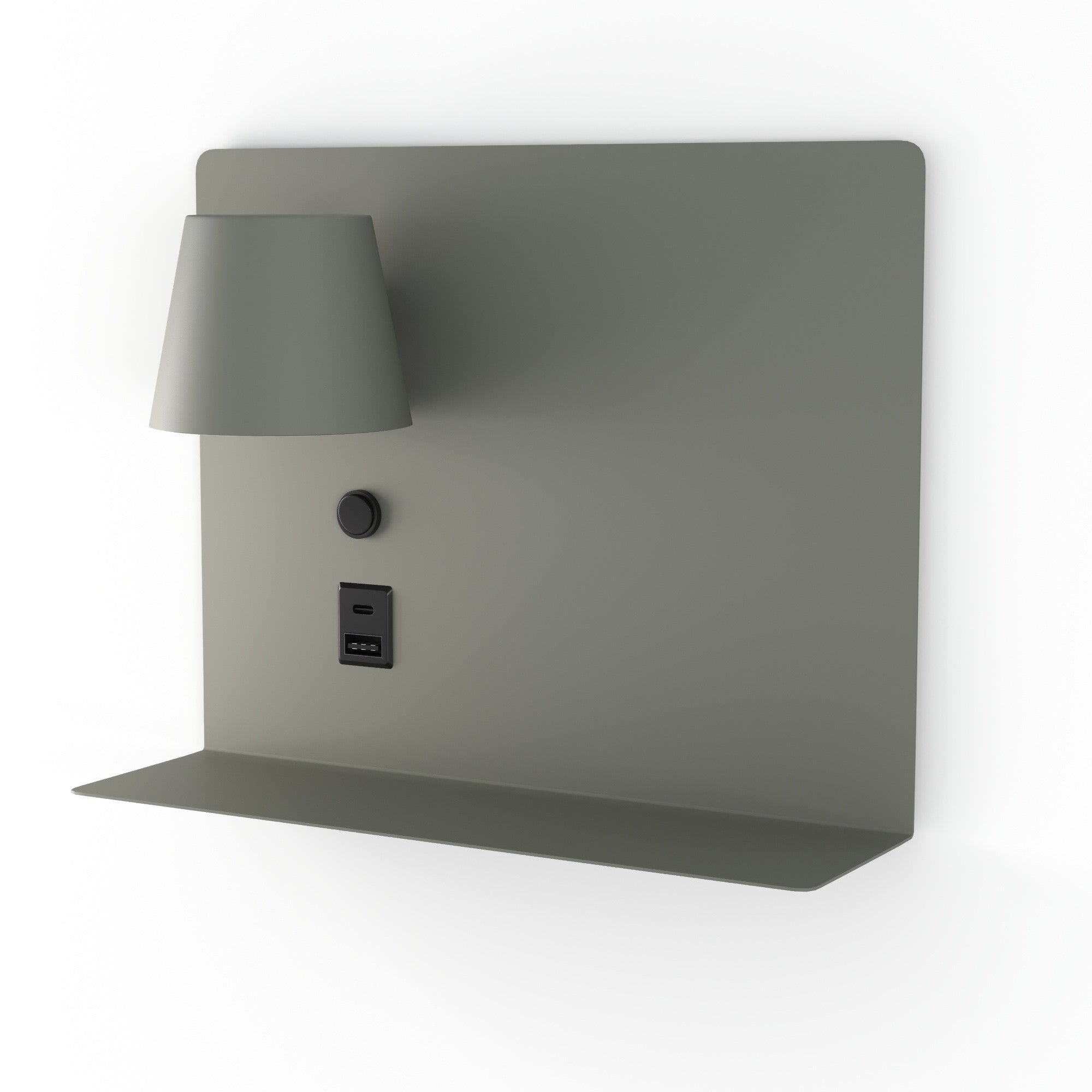 Aplique de pared para lectura con puerto USB y USBC "BASKOP" - 6W - Izquierda y Derecha